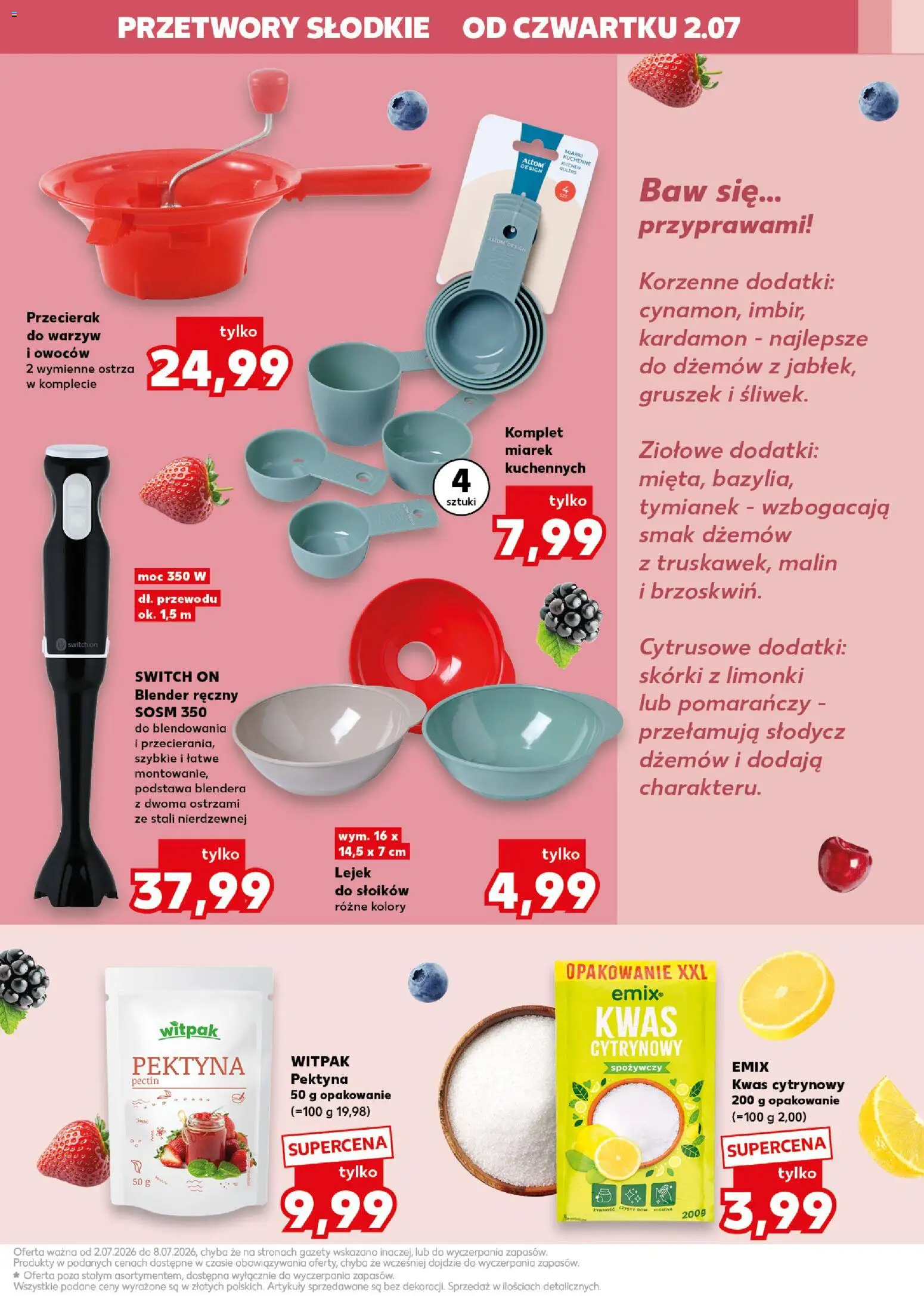 Kaufland Polsko leták - Kochamy przetwory od 02.07.2026 | Strana: 7 | Produkty: Kardamon, Switch On