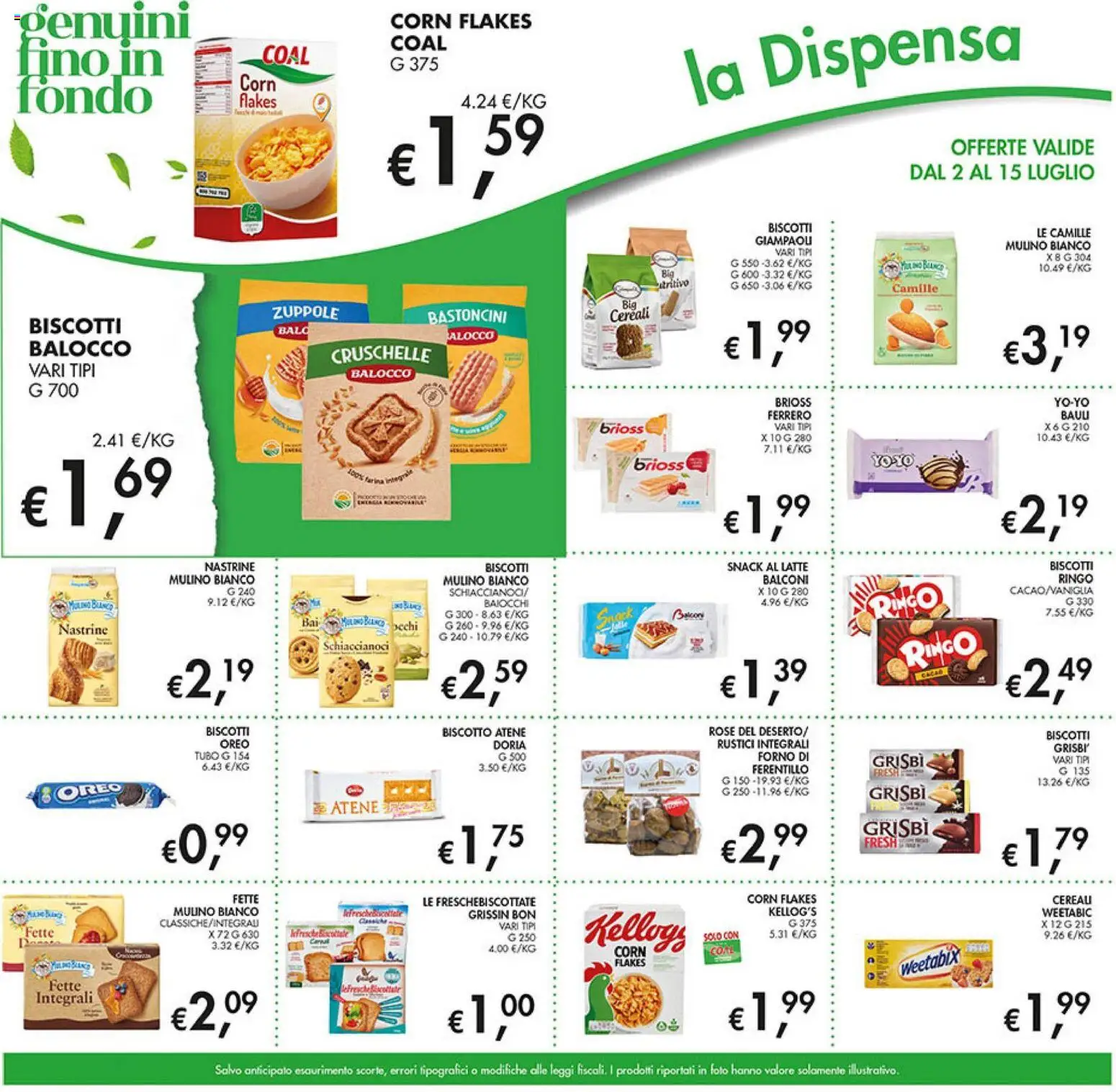 Volantino Coal del 02/07/2026 | Pagina: 17 | Prodotti: Biscotti, Latte, Forno, Rustici