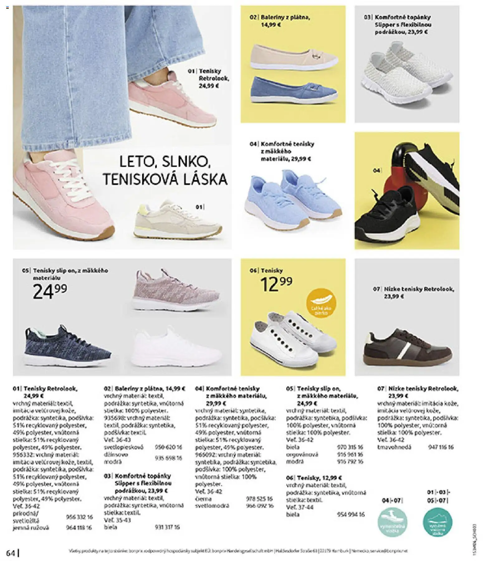 Nové Bonprix akcie – leták je platný od 15.06.2026 | Strana: 66 | Produkty: Tenisky, Topánky