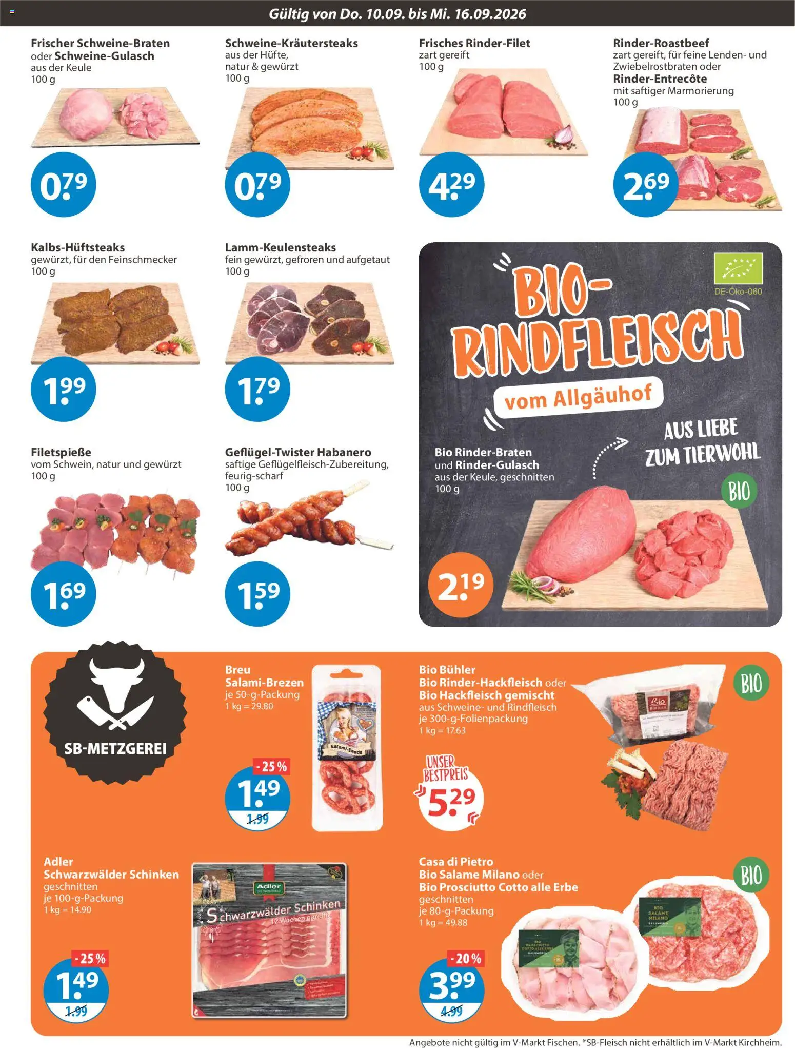 V-Markt Angebote – gültig ab 10.09.2026 | Seite: 3 | Produkte: Rinderbraten, Rindergulasch, Rinderfilet, Rindfleisch