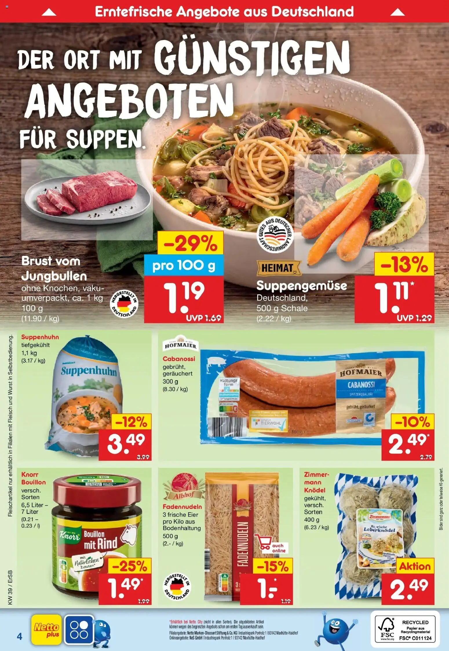 Netto Marken-Discount Prospekt Naumburg – gültig ab 21.09.2026 | Seite: 7 | Produkte: Eier, Knorr, Wurst, Fleisch