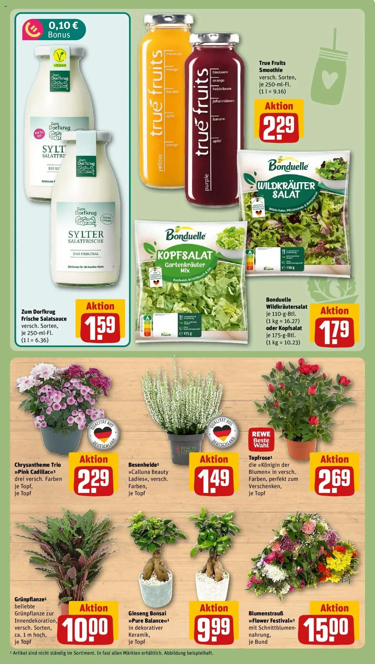 Rewe Prospekt Möhnesee / Körbecke – gültig ab 31.08.2026 | Seite: 6 | Produkte: Blumen, Mango, Himbeere, Salat