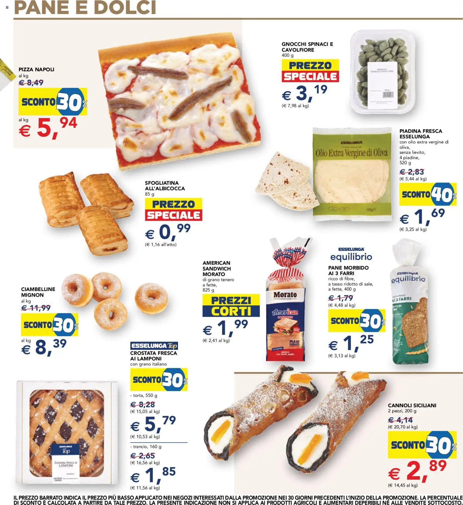 Volantino Esselunga S del 24/09/2026 | Pagina: 17 | Prodotti: Pane, Olio extra vergine, Dolci, Gnocchi