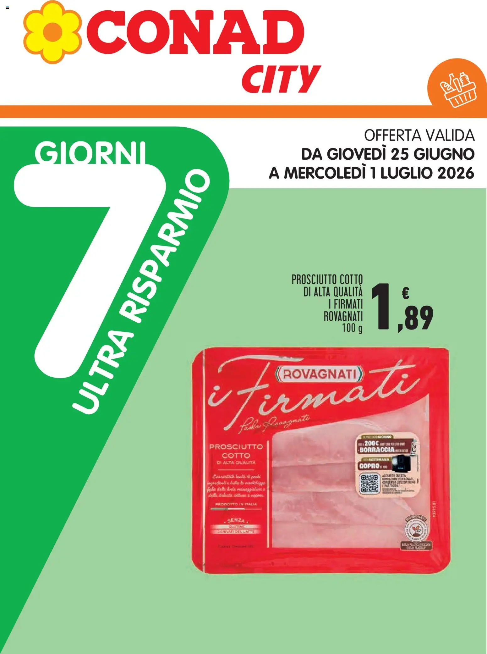 Volantino Conad del 18.06.2026 | Pagina: 21 | Prodotti: Prosciutto Cotto, Prosciutto, Borraccia