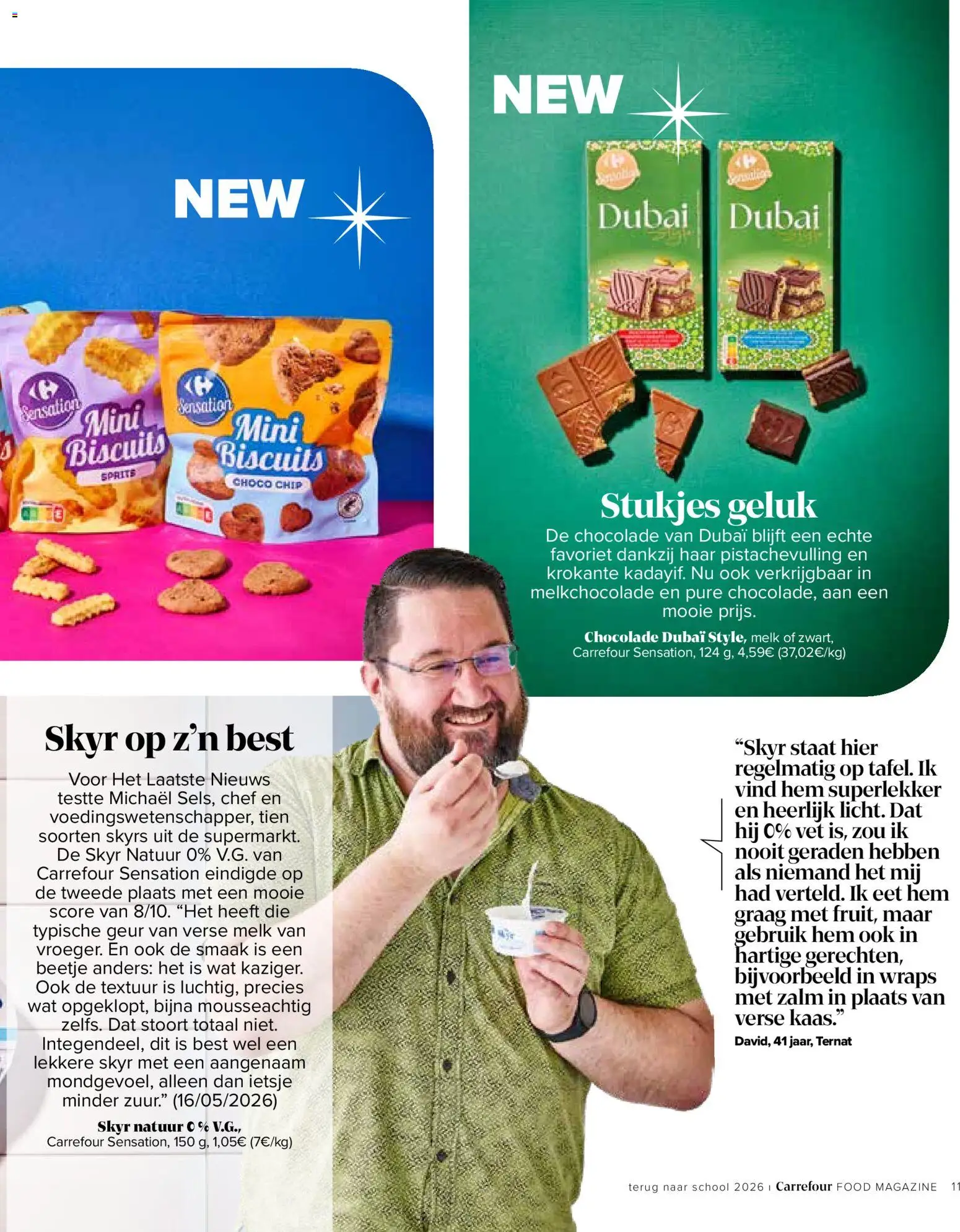 {H1} | Pagina: 11 | Producten: Geur, Skyr, Melk, Chocolade