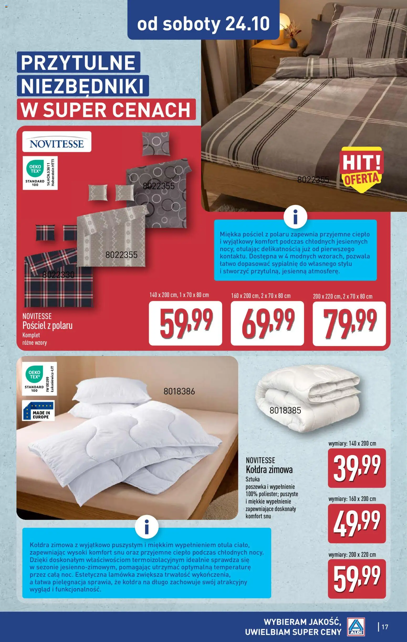 Aldi gazetka - Artykuły przemysłowe i tekstylia od 21.10.2026 | Strona: 17