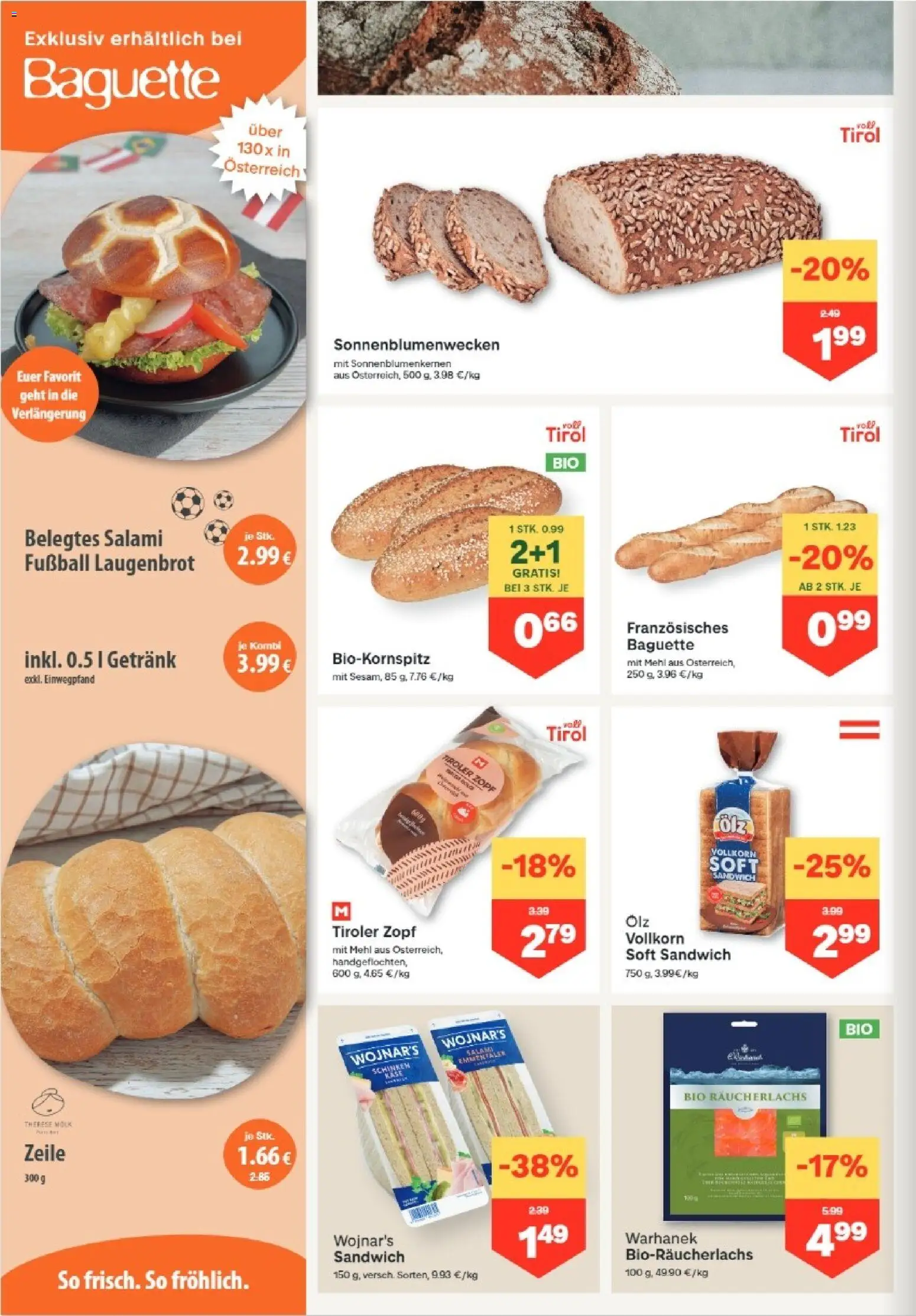 MPREIS Hohenems gültig ab 16.07.2026 | Seite: 4 | Produkte: Jääkaappipakastin, Salami, Schinken