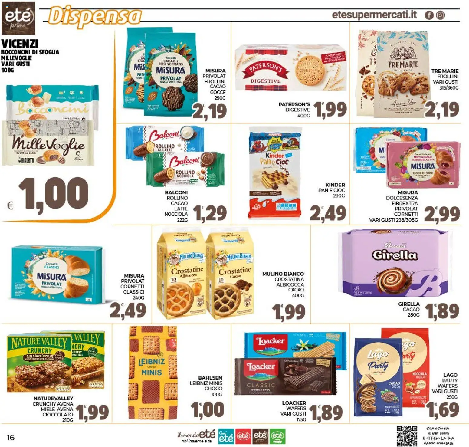 Volantino Eté del 02/10/2026 | Pagina: 16 | Prodotti: Riso, Latte, Crostatine, Cacao