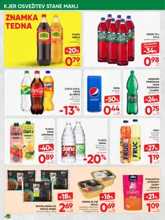 Tuš katalog akcije – veljaven od 19.08.2026 | Stran: 18 | Izdelki: Fanta, Ledeni čaj, Mineralna voda, Voda