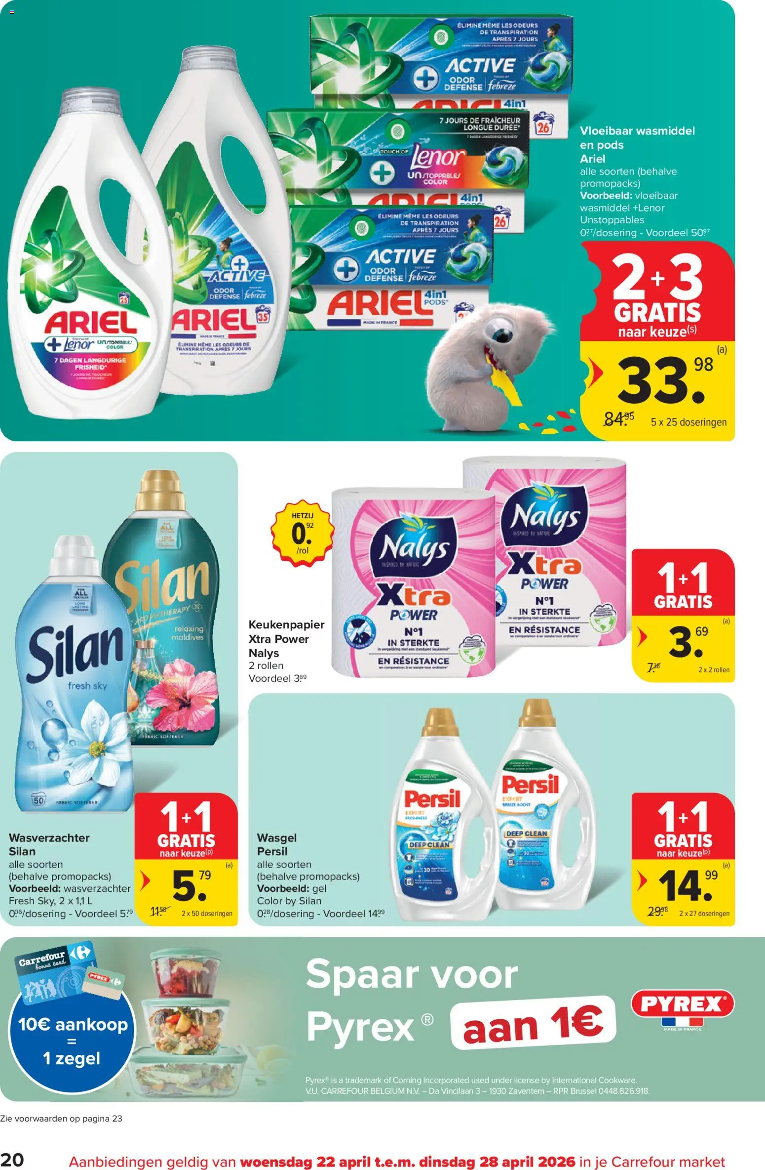 {H1} | Pagina: 20 | Producten: Gel, Wasmiddel, Wasverzachter, Keukenpapier