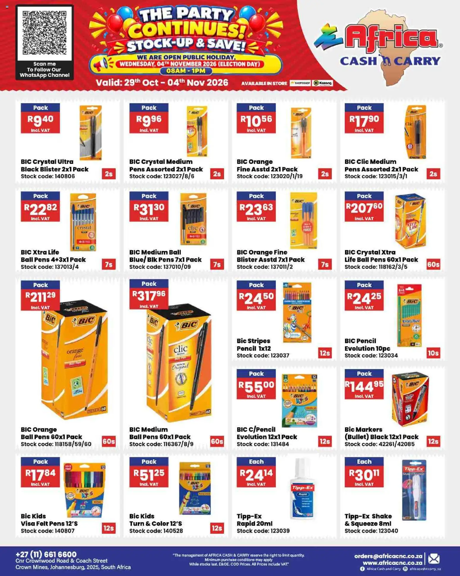 New Africa Cash & Carry catalogue – valid from 29/10/2026 | Page: 89
