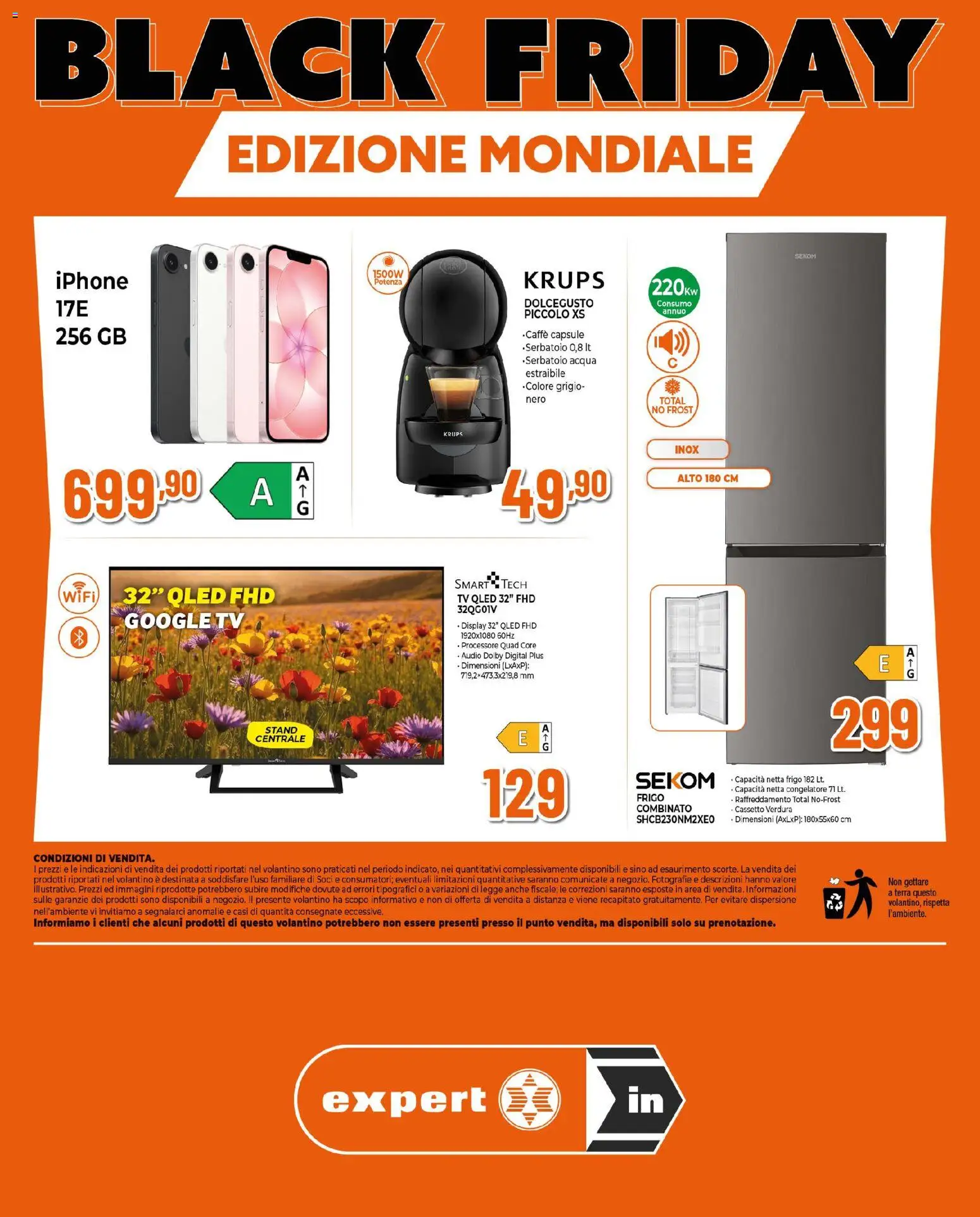 Volantino Ipercoop del 18.06.2026 | Pagina: 8 | Prodotti: Iphone, Acqua, TV, Congelatore