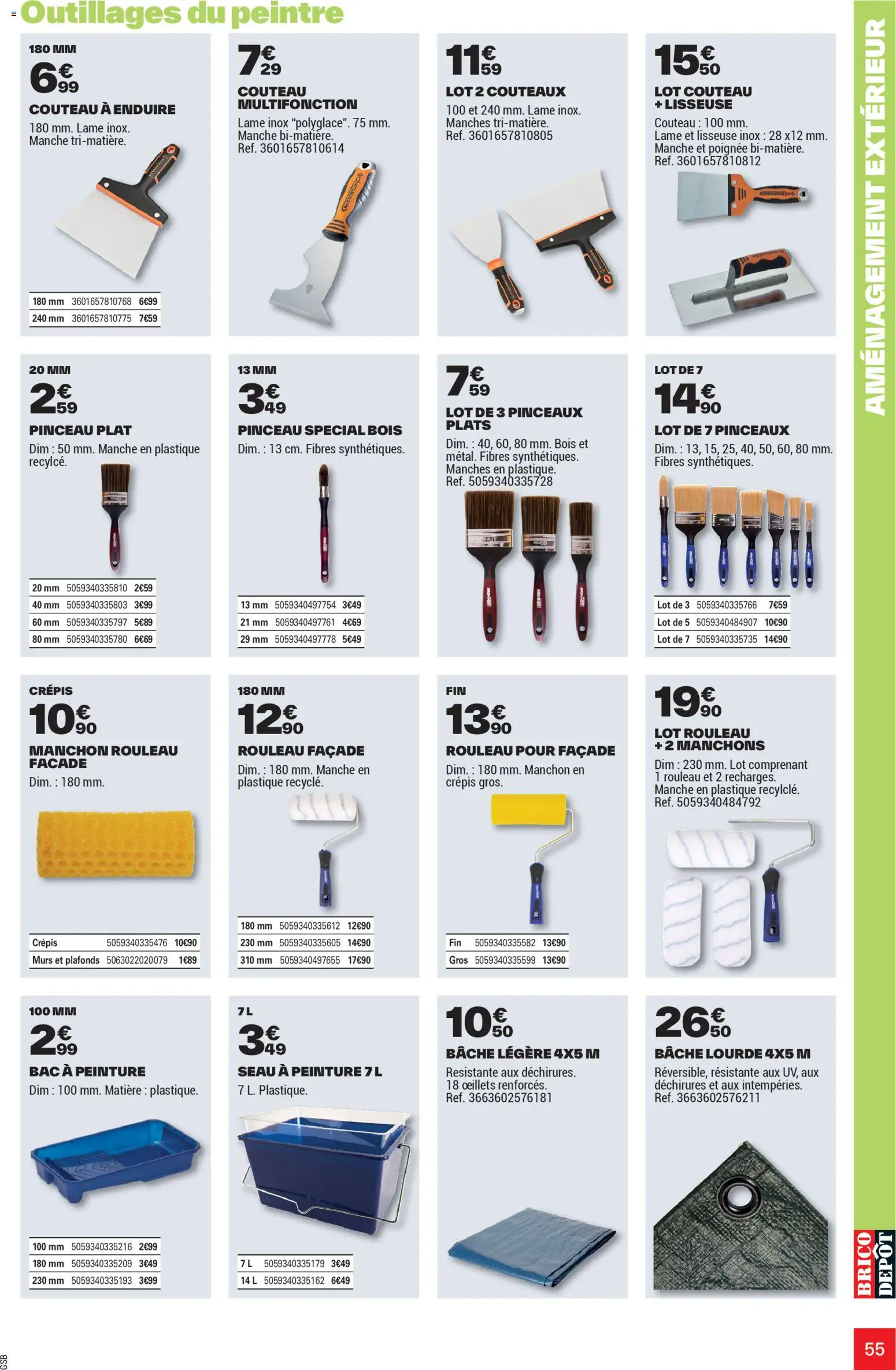 {H1} | Page: 55 | Produits: Pinceau, Rouleau