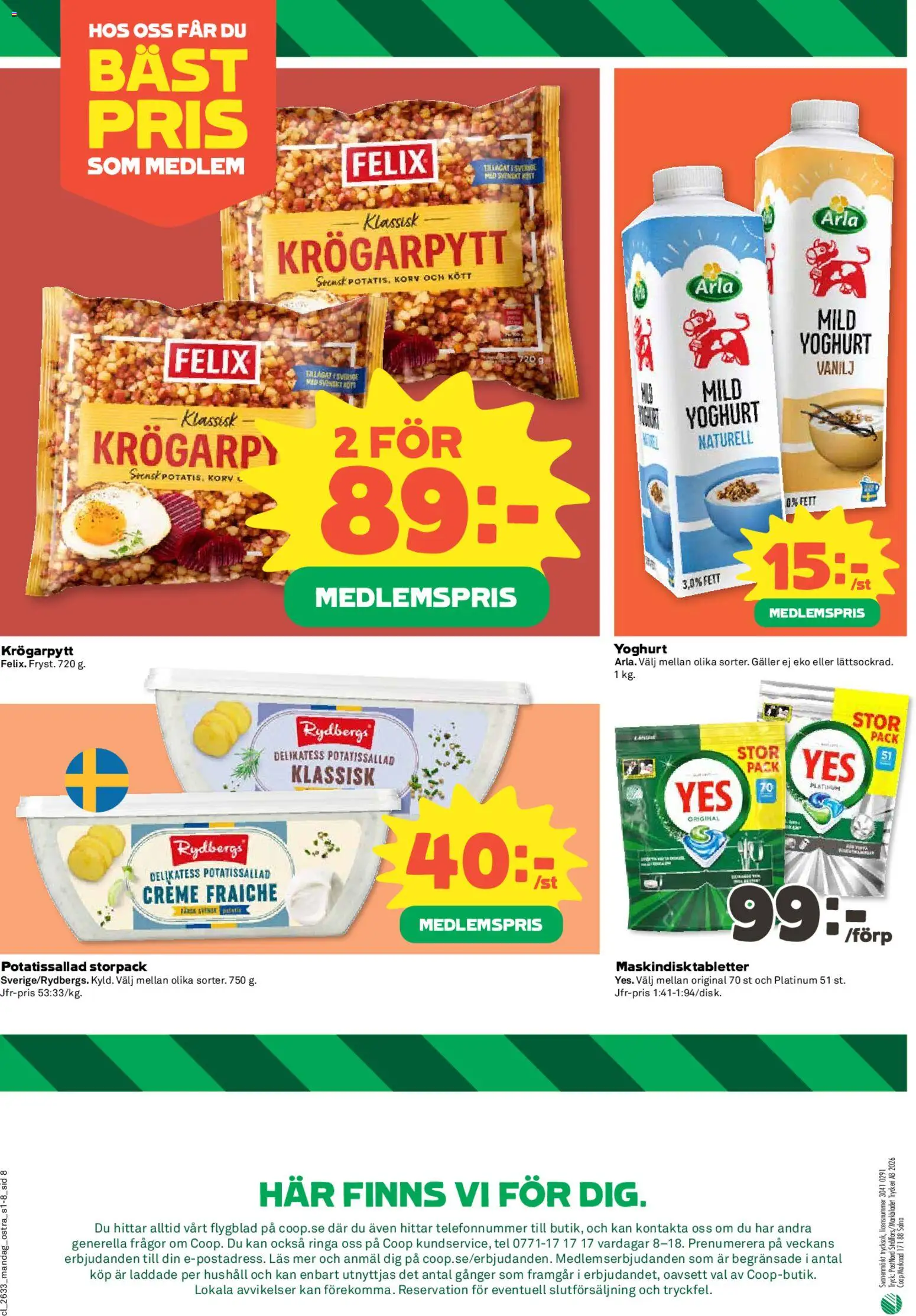 Coop Daglivs reklamblad aktuell från 10/08/2026 | Sida: 8