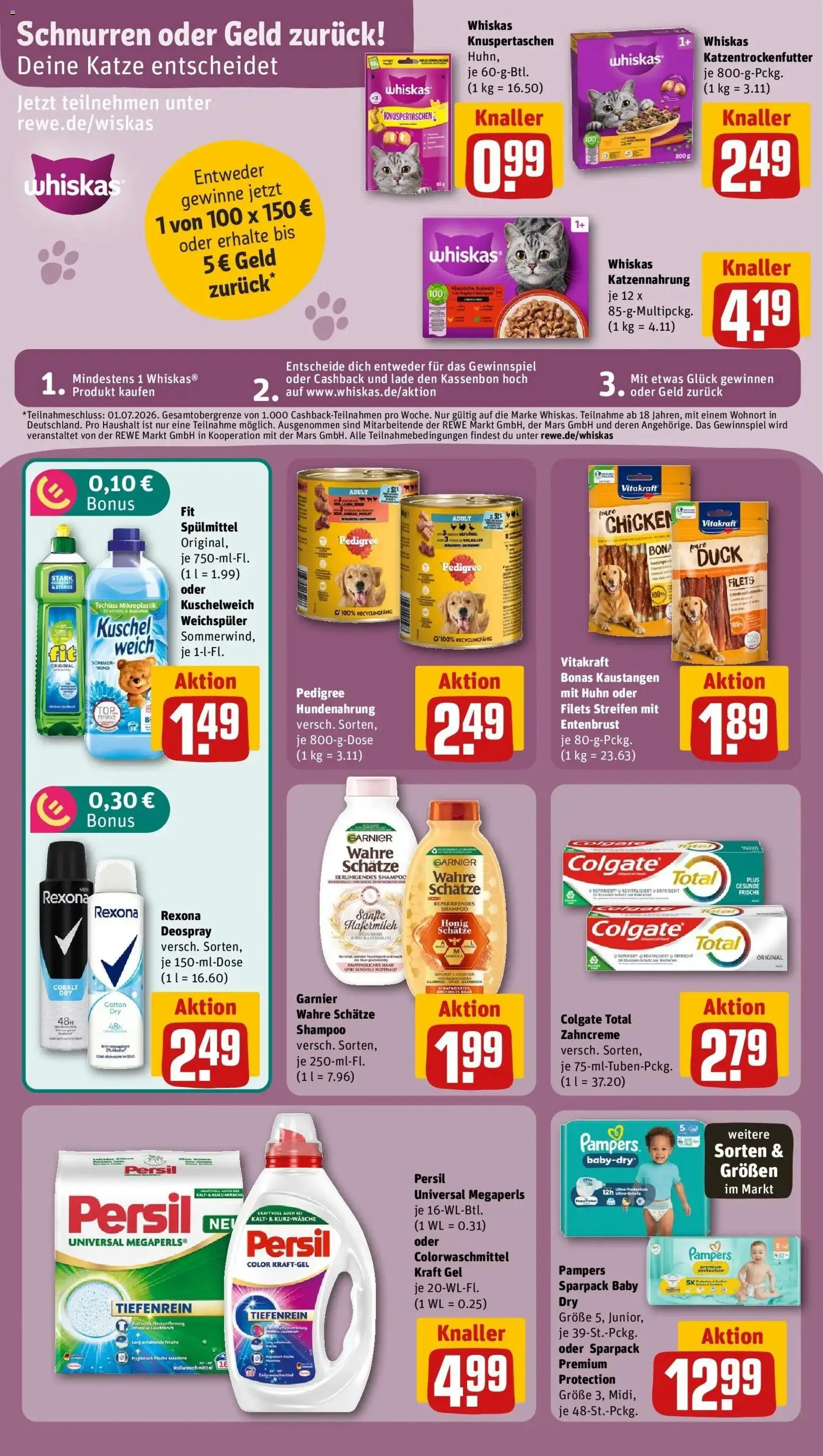 Rewe Prospekt Trier – gültig ab 08.06.2026 | Seite: 19 | Produkte: Kuschelweich, Mars, Deodorant, Pedigree