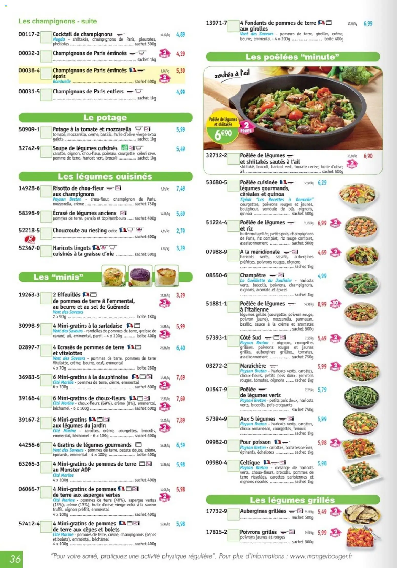 {H1} | Page: 36 | Produits: Brocoli, Fenouil, Quinoa, Céréales