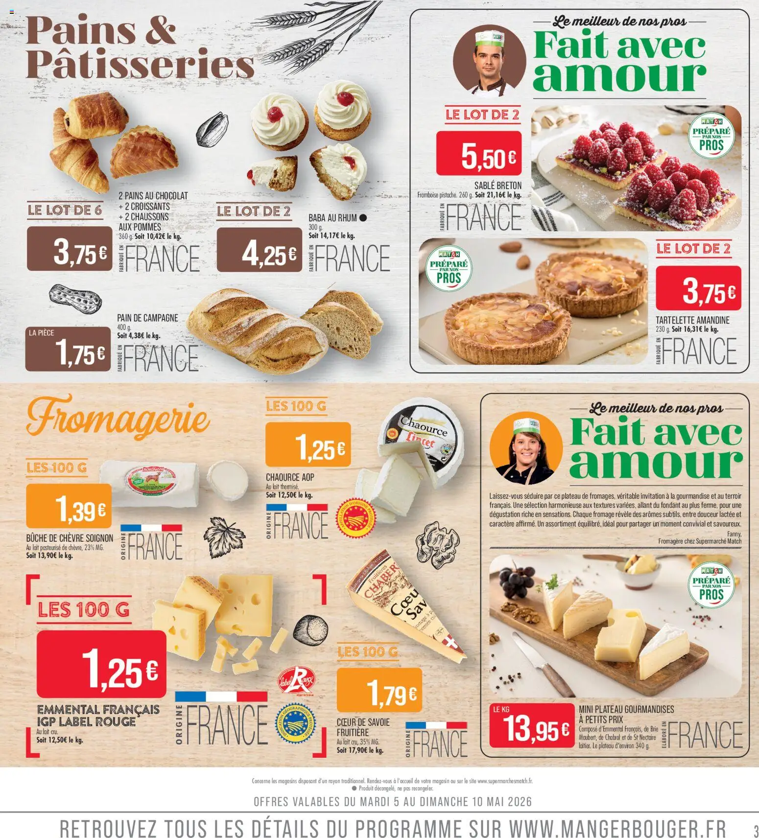 {H1} | Page: 3 | Produits: Plateau, Fromage, Pain, Brie