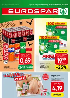 Eurospar Flugblatt ab 22.10.2026 gültig