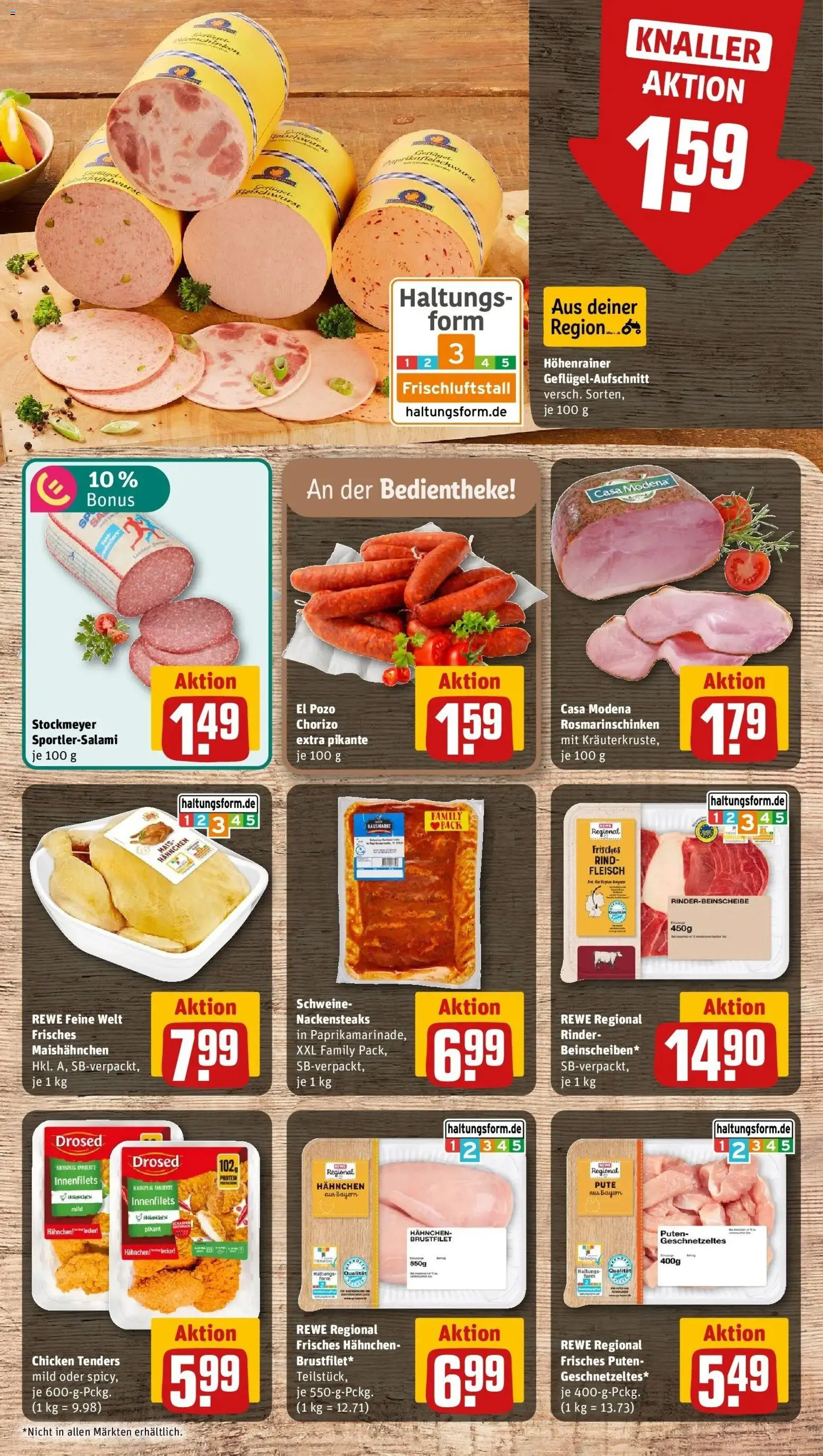 REWE Prospekt ab 07.09.2026 zum Blättern » Angebote | Seite: 8 | Produkte: Nackensteaks, Mais, Hahnchen, Fleisch