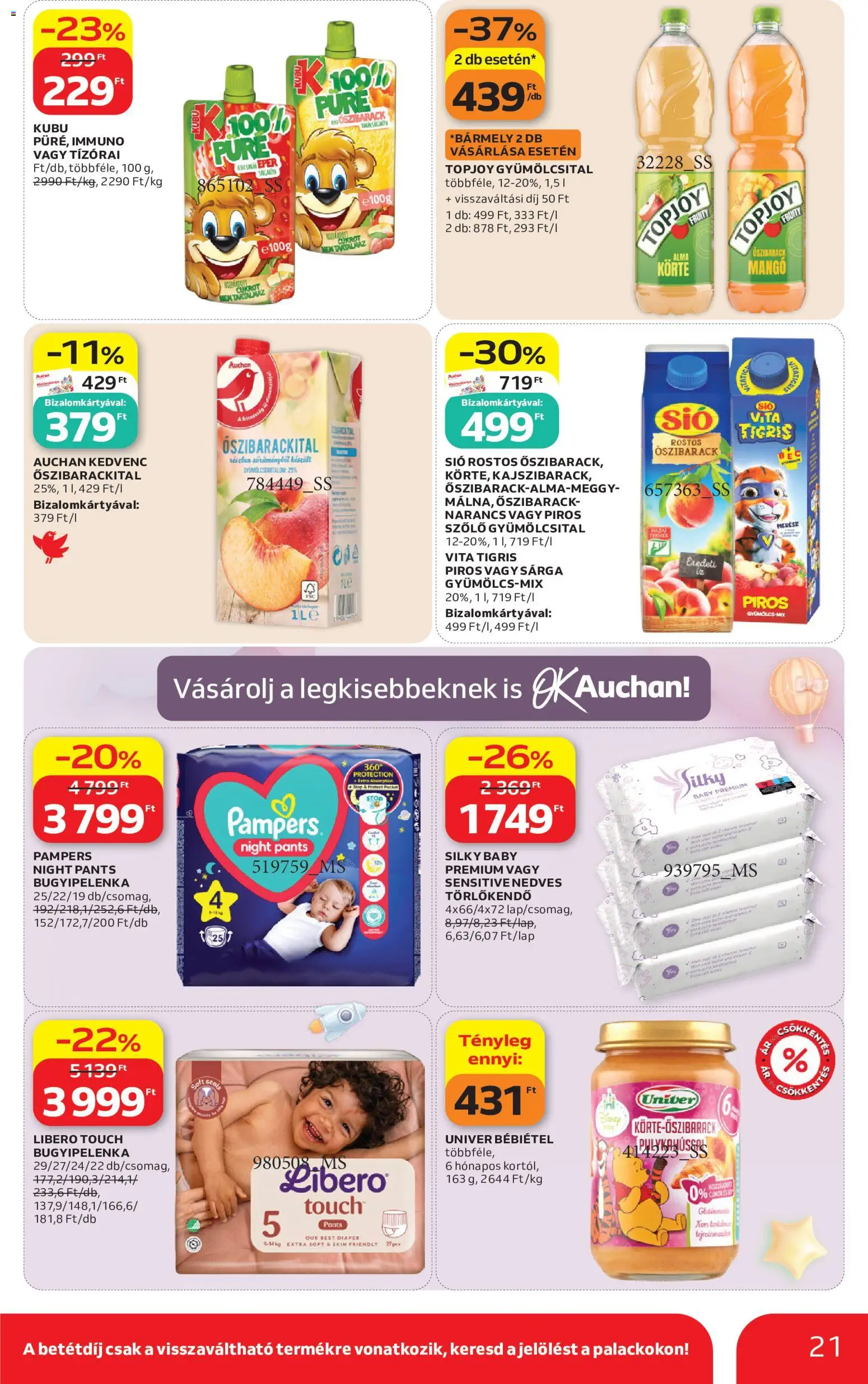 Auchan akciós ujság - amely érvényes a következő dátumtól: 2026.06.25. | Oldal: 21