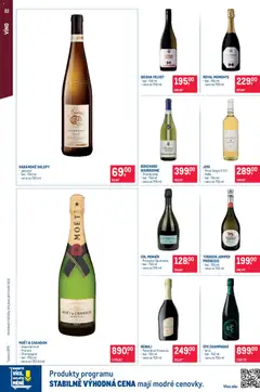 Náhled letáku Makro leták - Pro milovníky jídla od 23.09.2026 | Strana: 22 | Produkty: Prosecco, Víno, Moët, Velvet