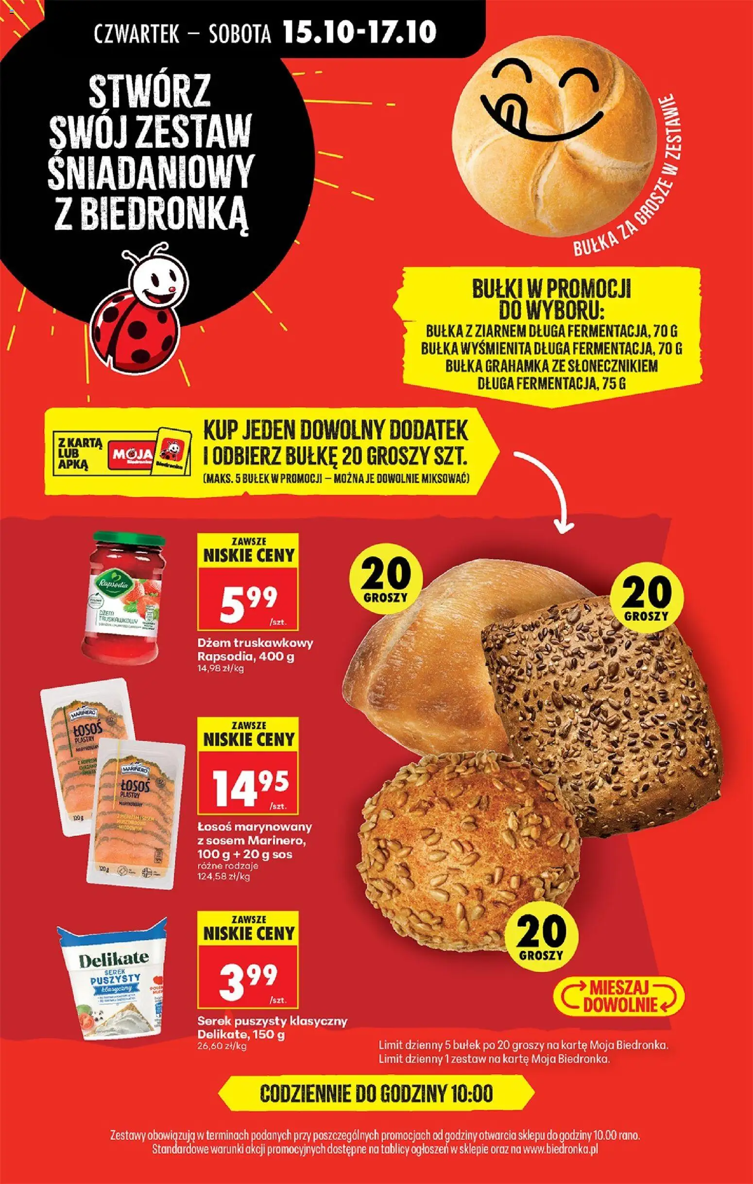 Biedronka Polsko leták - Codziennie niskie ceny od 15.10.2026 | Strana: 18 | Produkty: Džem, Losos