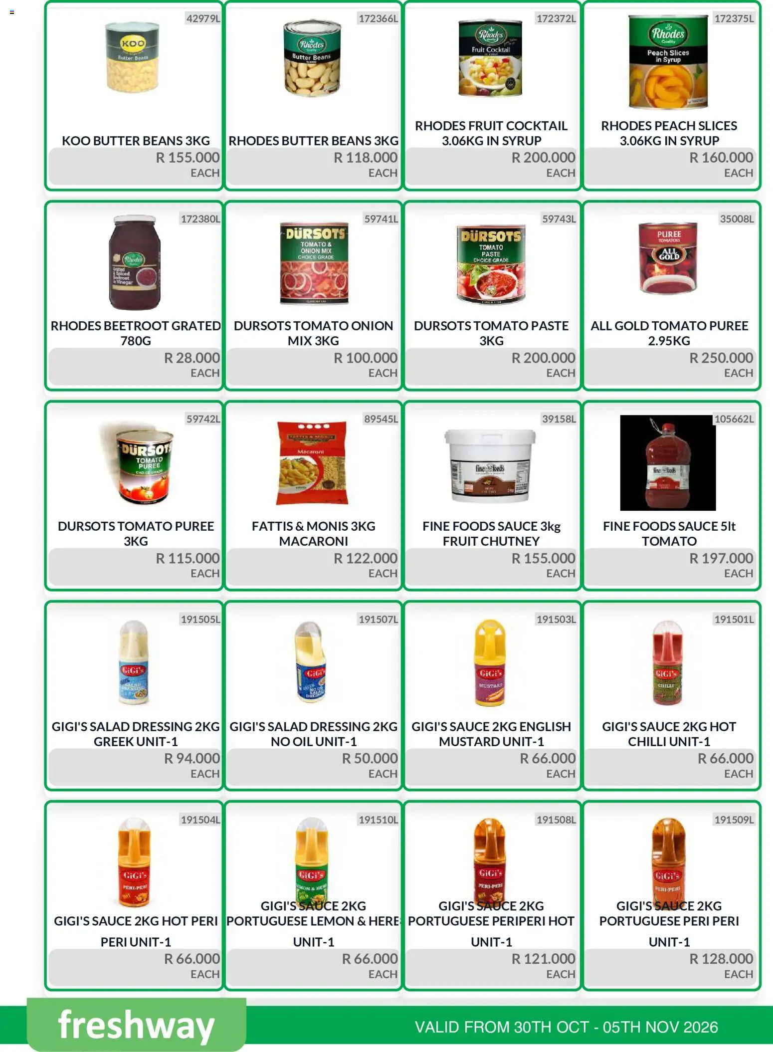 New KIT KAT Cash & Carry catalogue – valid from 30/10/2026 | Page: 5 | Products: Butter, Mustard, Dressing, Sauce