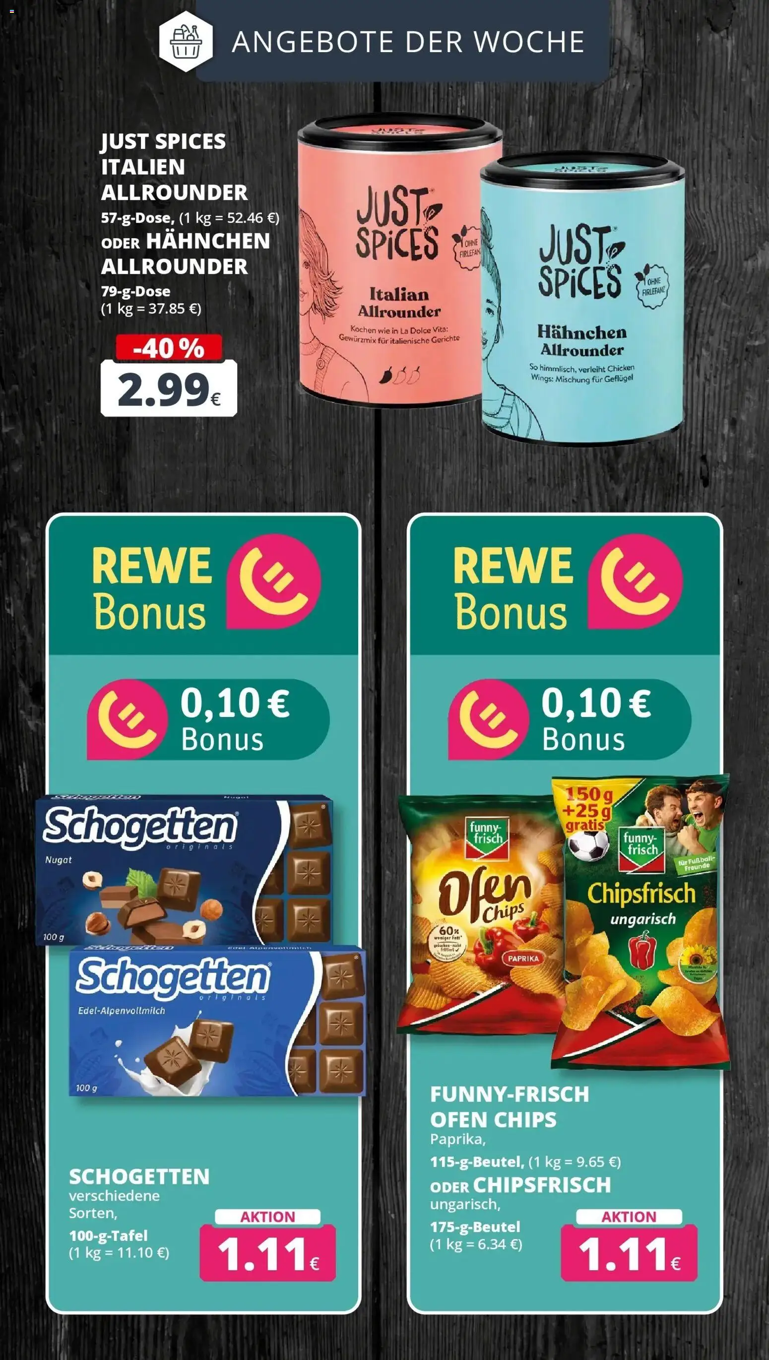 Rewe Prospekt Bergheim – gültig ab 06.07.2026 | Seite: 8 | Produkte: Ofen, Fußball, Schogetten, Chips