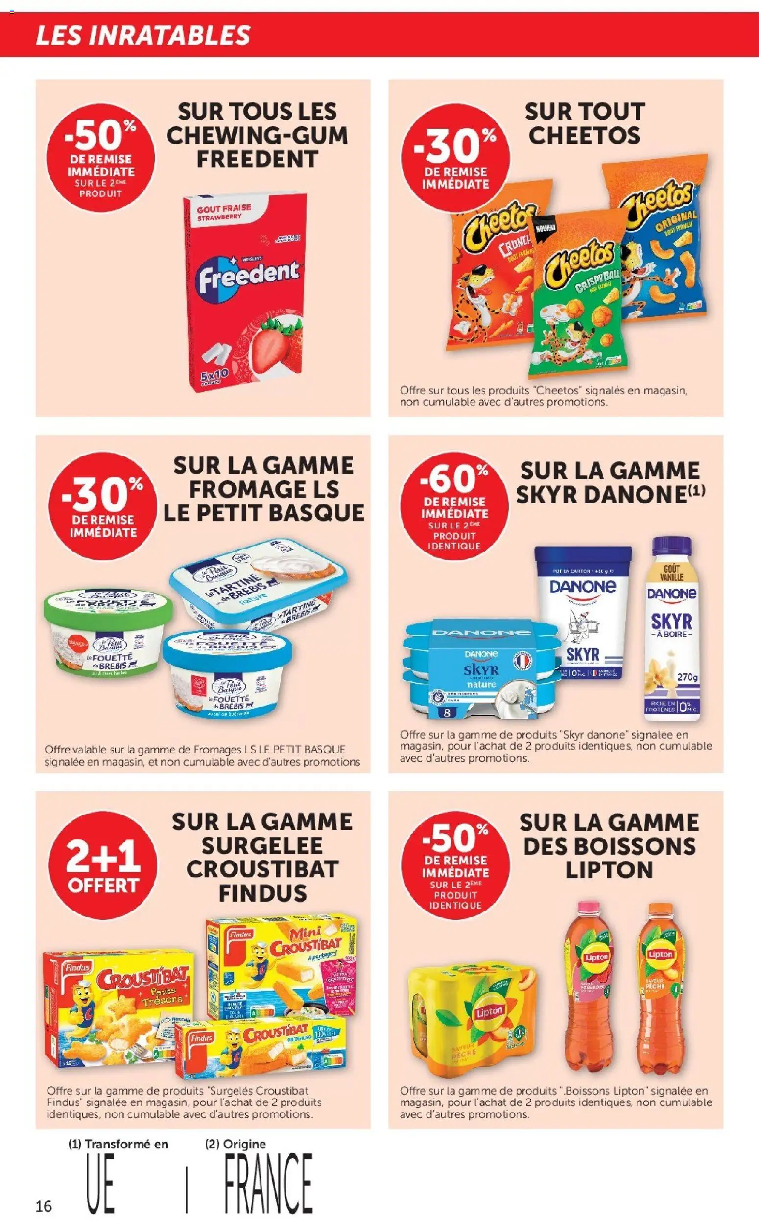 {H1} | Page: 16 | Produits: Fraise, Pêche, Fromage, Skyr