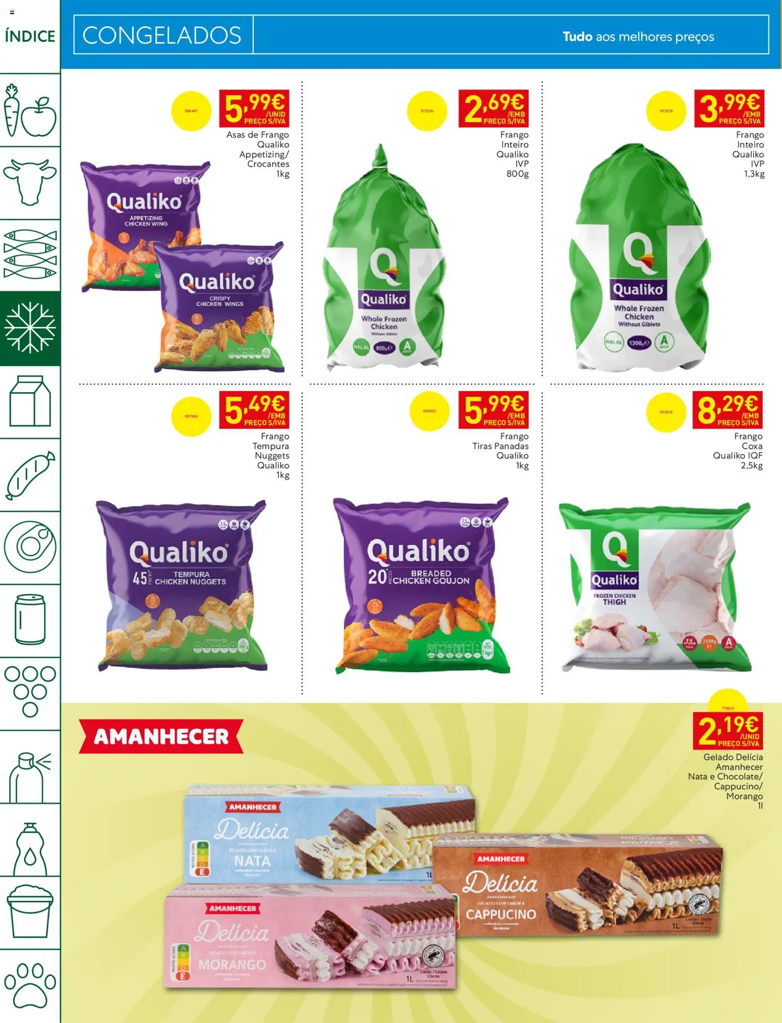 Recheio folheto Madeira │ válido de 28/07/2026 | Página: 10 | Produtos: Asas de frango, Frango, Gelado, Nuggets