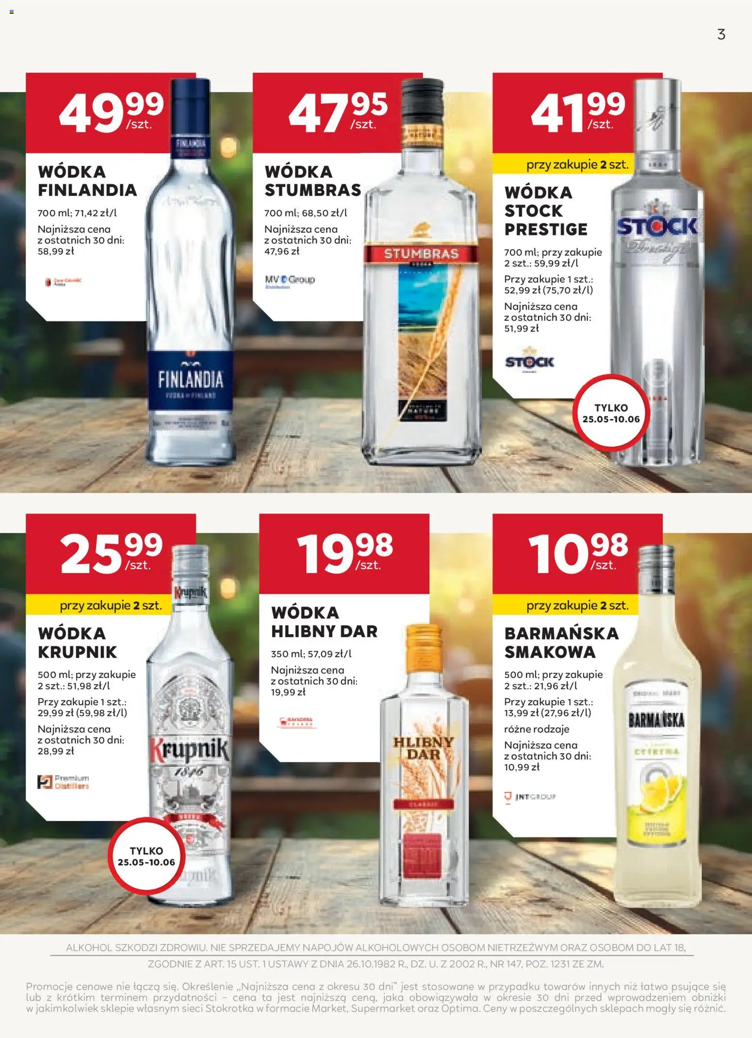 Stokrotka gazetka - Oferta alkoholowa od 14.05.2026 | Strona: 3