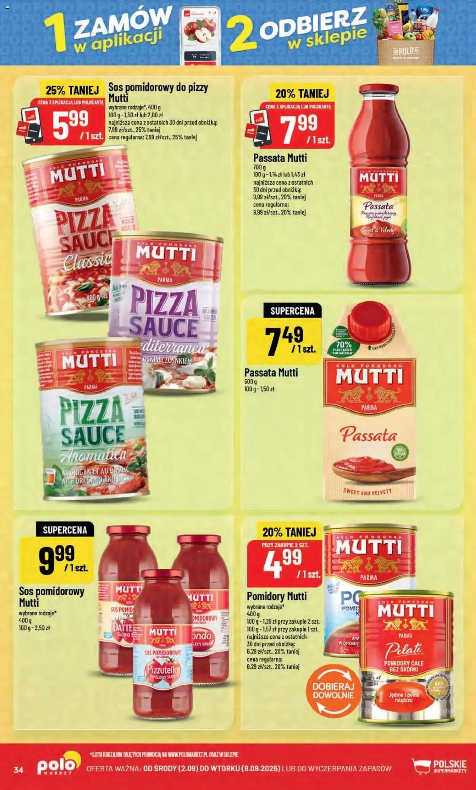 Nowa POLOmarket gazetka od jutra 02.09.2026 | Strona: 34 | Produkty: Oregano, Sos pomidorowy, Sos pomidorowy do pizzy, Sos