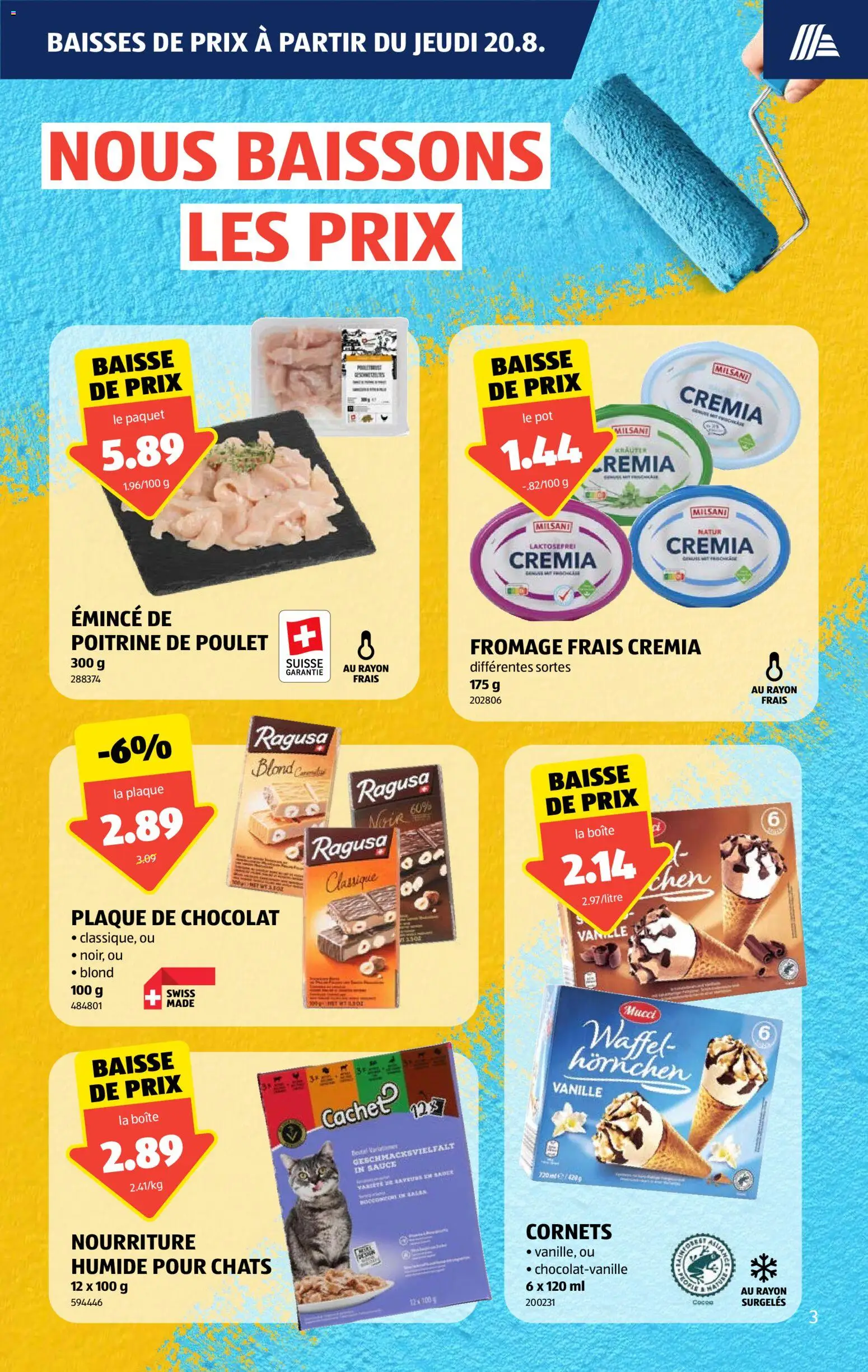 Aldi aktionen FR – gültig ab 20.08.2026 | Seite: 3 | Produkte: Vanille