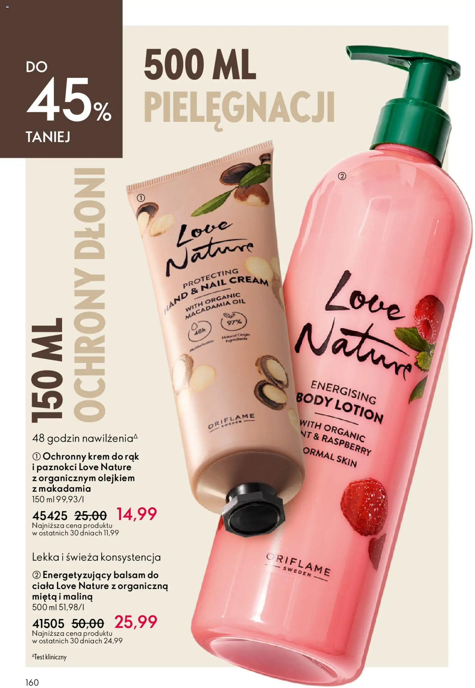 Oriflame Katalog 8 2026 od 27.05.2026 | Strona: 160 | Produkty: Malina, Mięta, Krem, Lotion