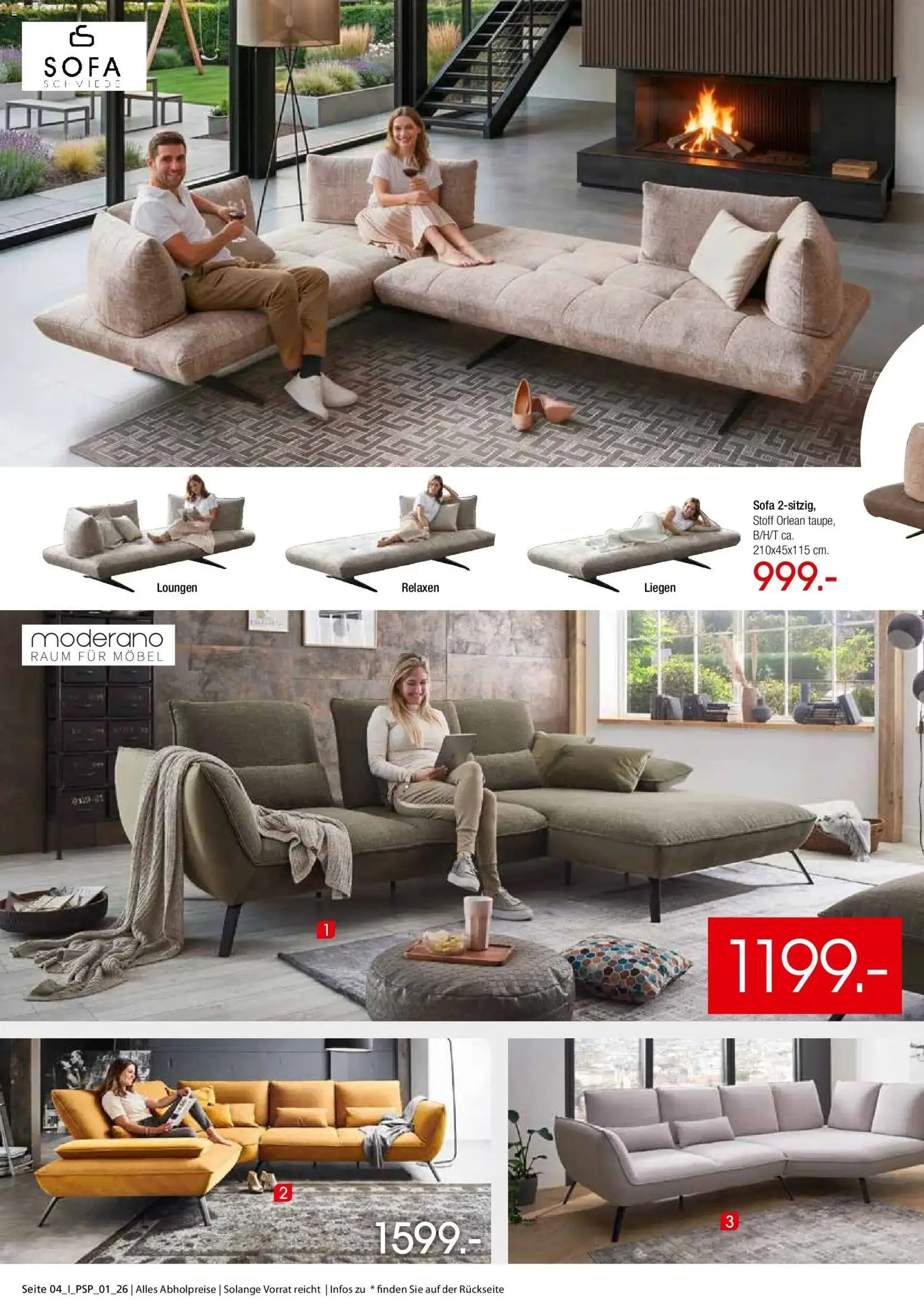 Zurbrüggen - Zurbrüggen: Polstermöbel Spezial (ab 26.10.2026) zum Blättern | Seite: 4 | Produkte: Sofa