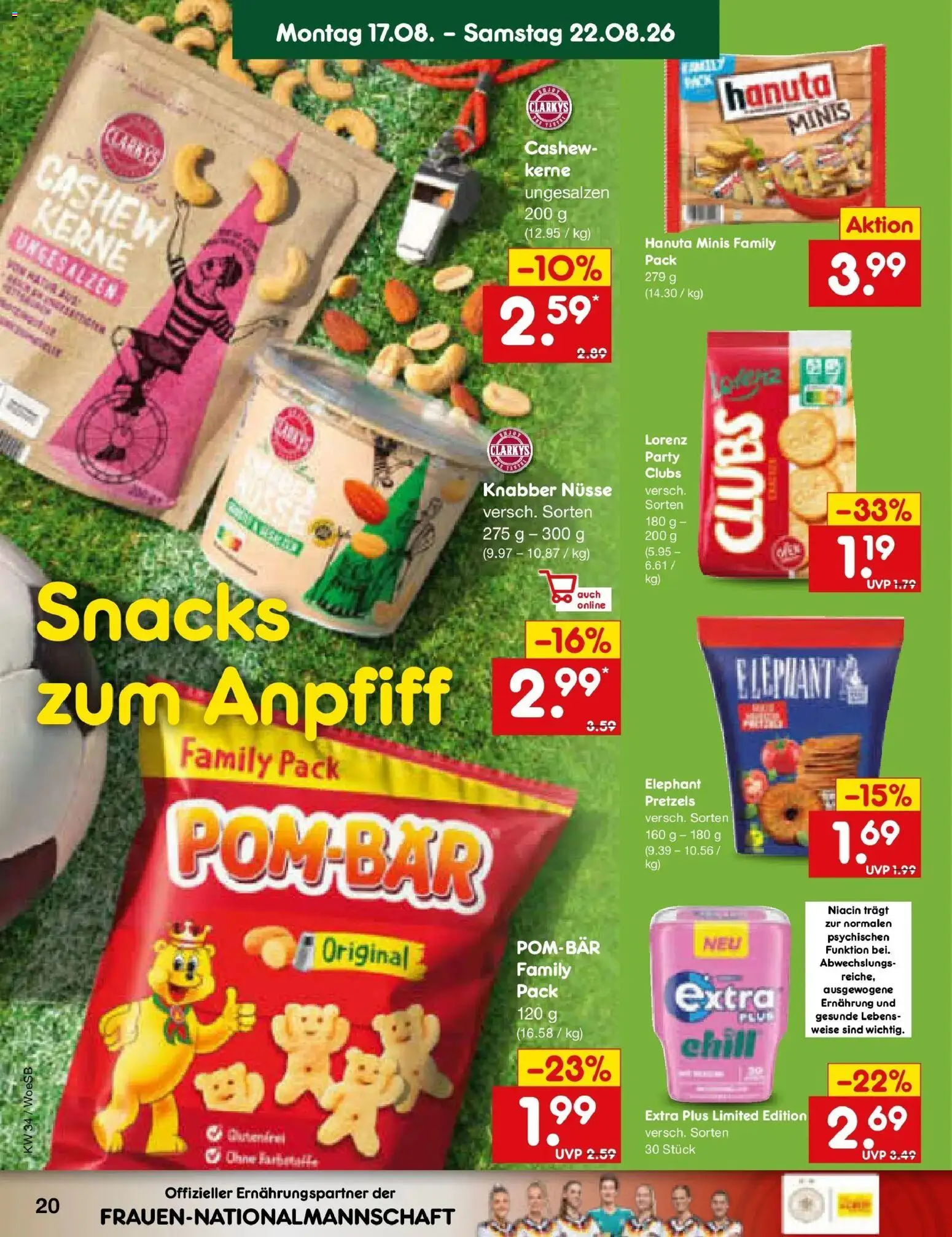 Netto Marken-Discount Prospekt Gemmingen – gültig ab 17.08.2026 | Seite: 26 | Produkte: Cashew, Nüsse