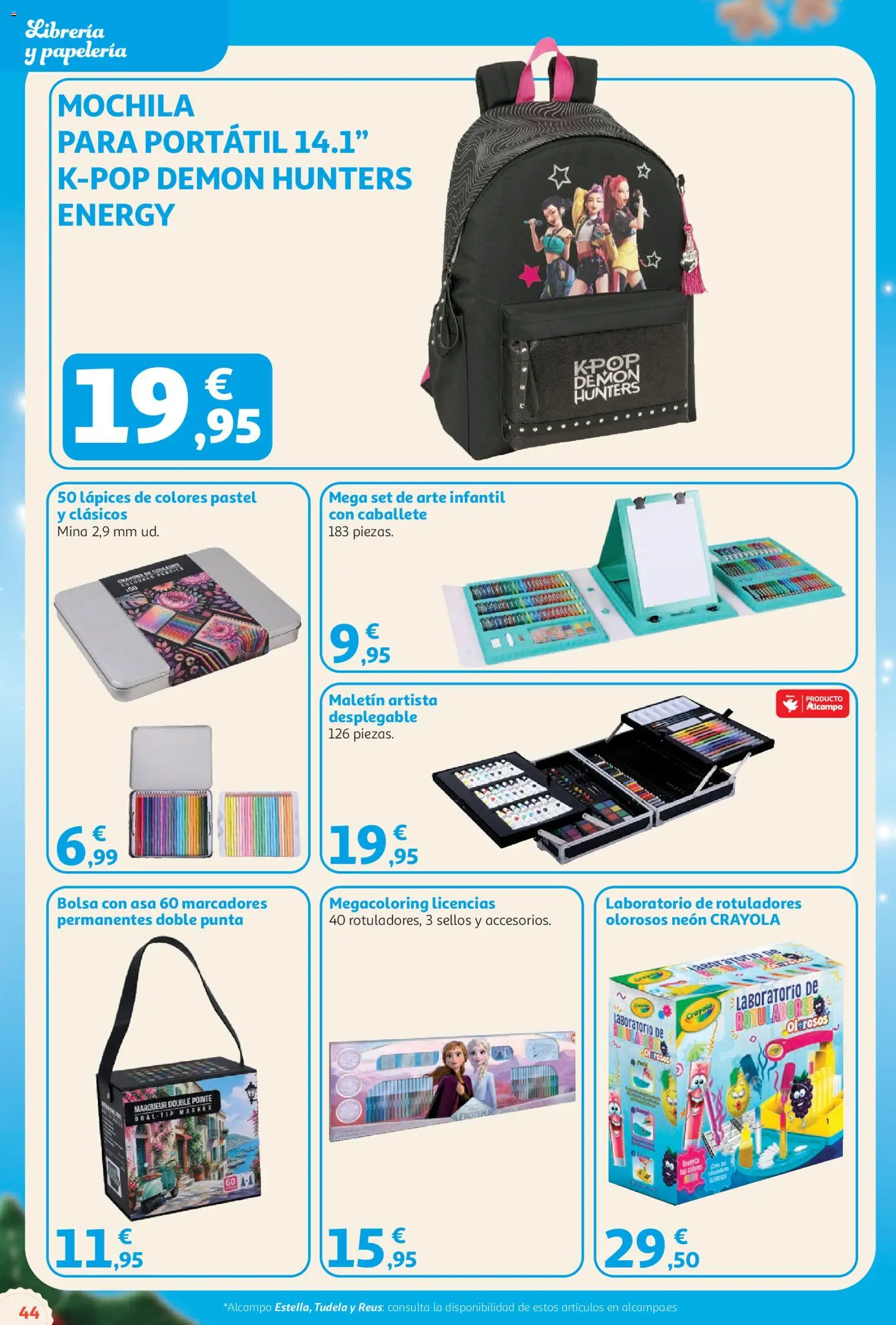 Alcampo Catálogo Juguetes Superstore │ válido desde el 03/11/2026 | Página: 44 | Productos: Portátil, Mochila, Bolsa