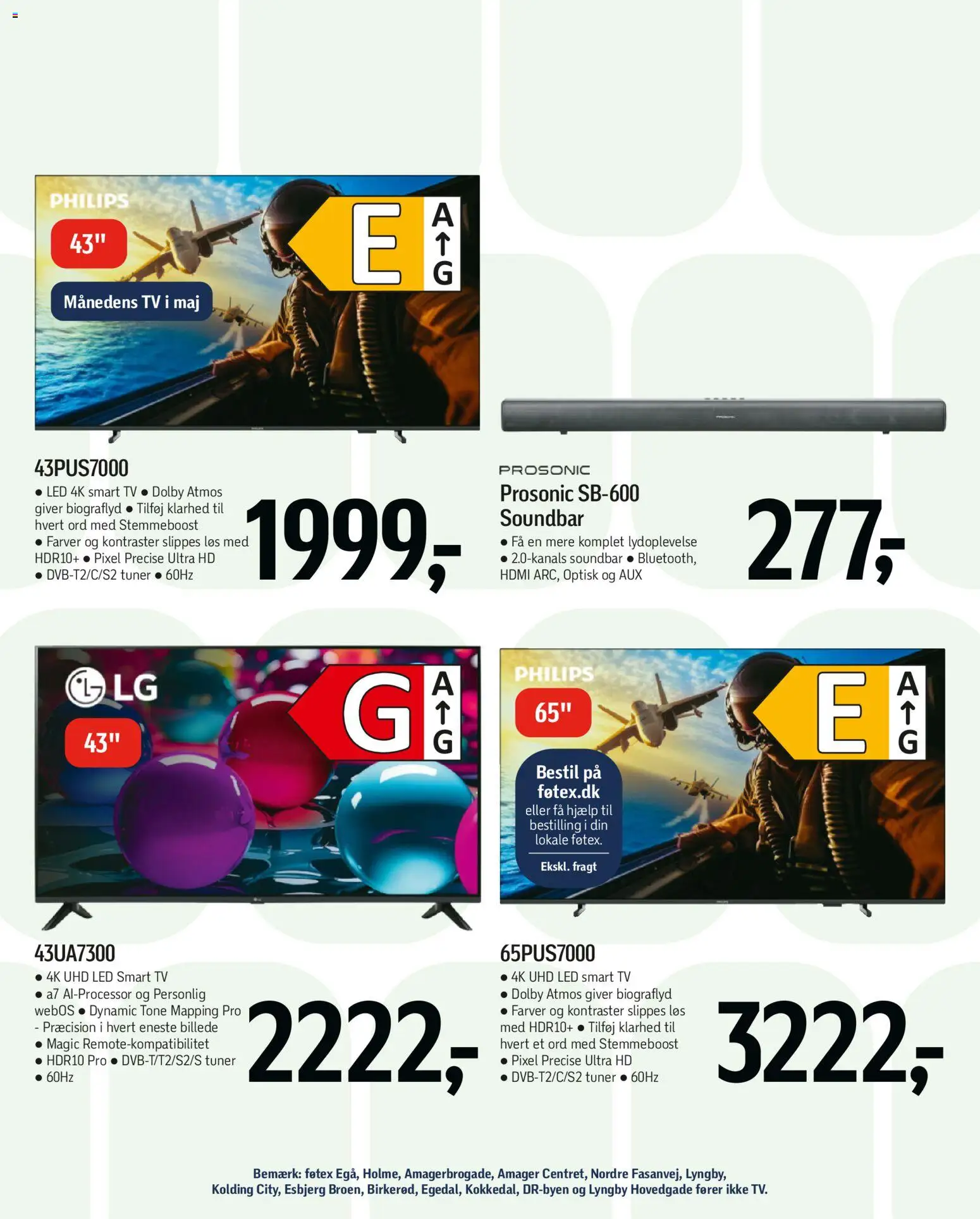 Føtex tilbudsavis – gyldig fra 15.05.2026 | Side: 65 | Produkter: Soundbar, Smart TV, TV
