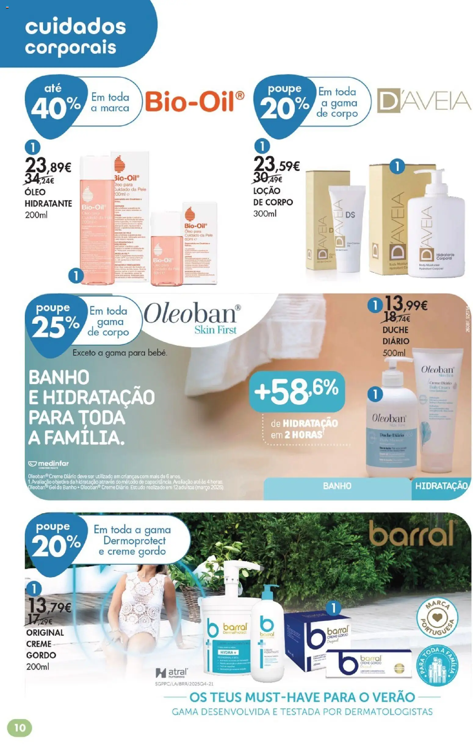 Pingo Doce -  Bem Estar Especial Beleza Lojas │ válido de 15/09/2026 | Página: 10 | Produtos: Aveia, Gel de banho, Óleo, Creme