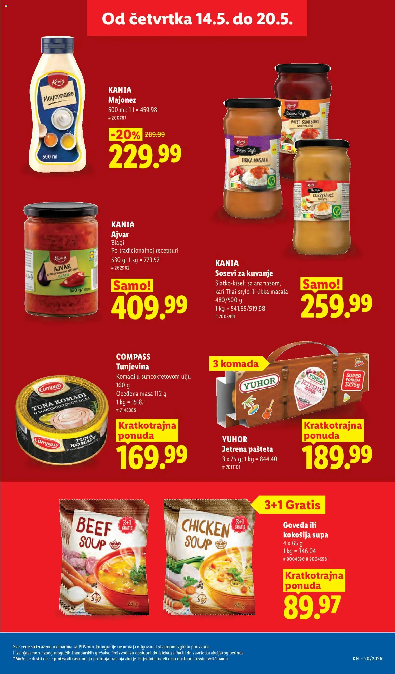 Lidl katalog - važi od 14.05.2026 | Strana: 25 | Proizvode: Majonez, Ajvar, Pašteta