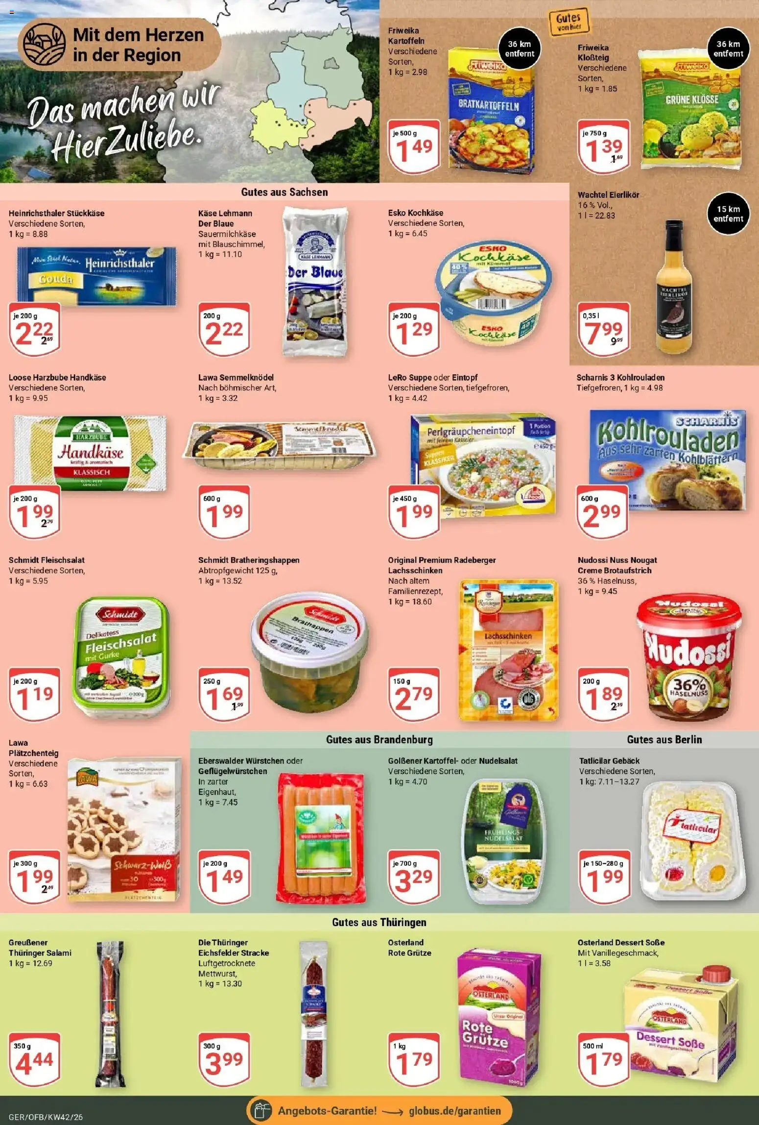 Globus Prospekt Gera (ab 12.10.2026) » Angebote online | Seite: 10 | Produkte: Creme, Kartoffeln, Soße, Salami