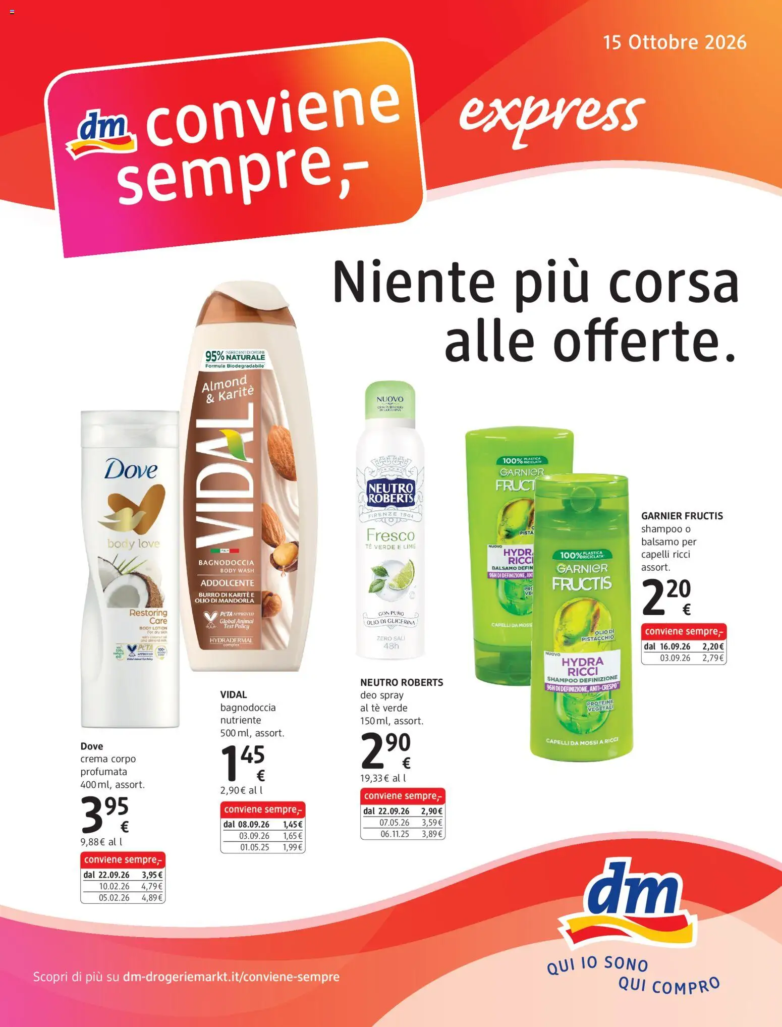 Volantino dm drogerie markt del 15/10/2026 | Pagina: 1