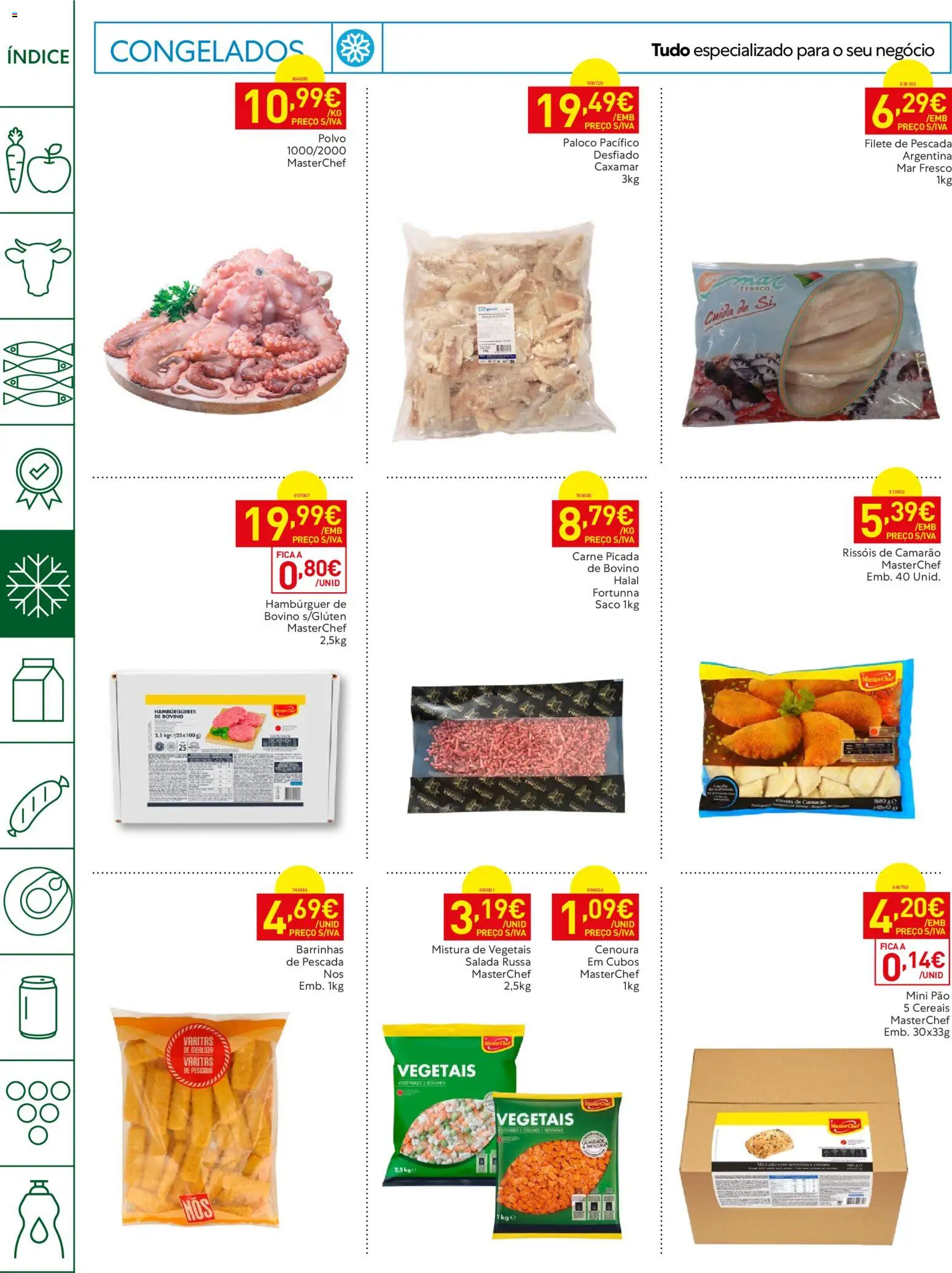 Recheio Horeca │ válido de 04/08/2026 | Página: 14 | Produtos: Camarão, Pão, Cereais, Cenoura