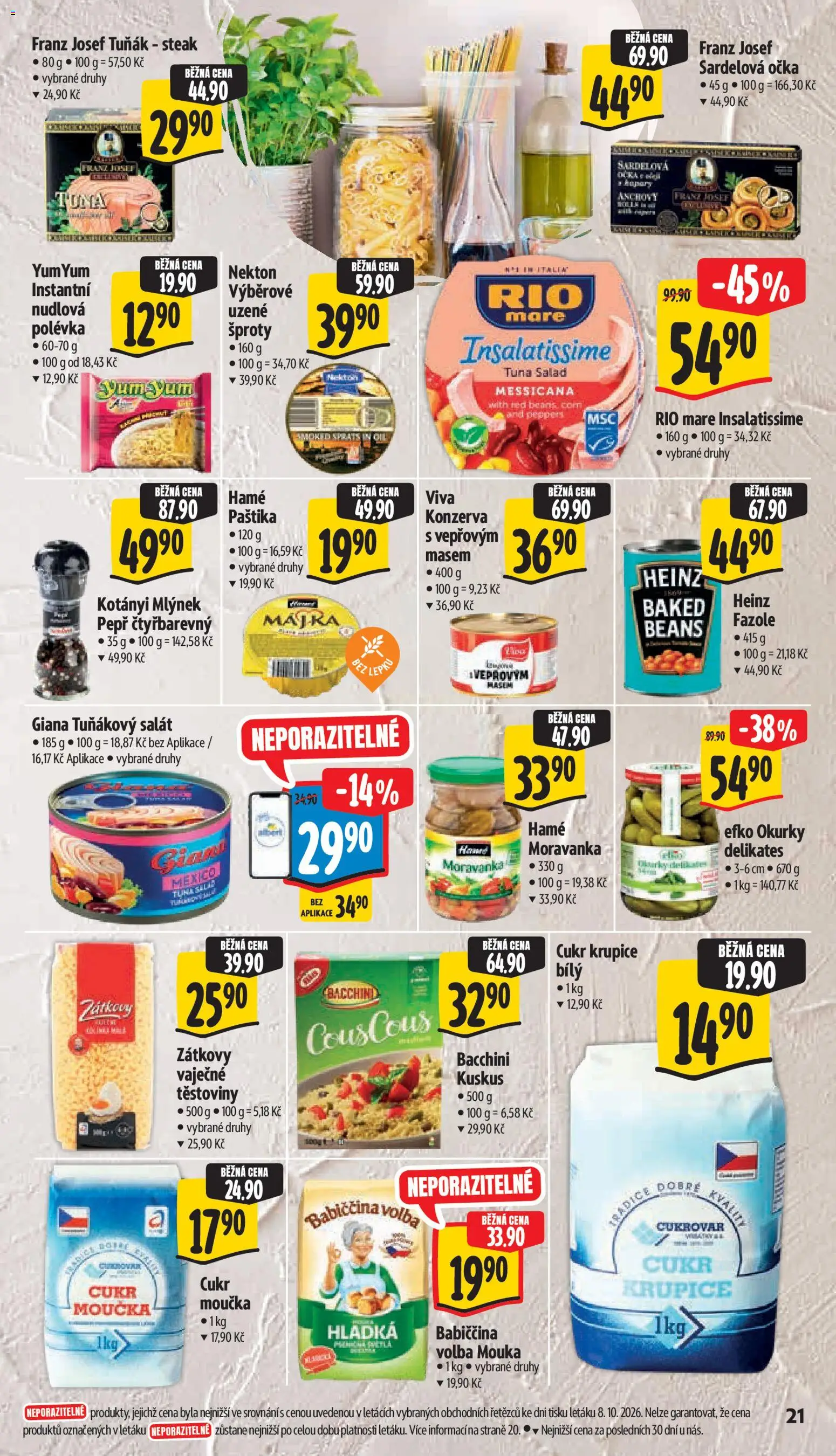 Albert leták - Supermarket Příbor od 14.10.2026 | Strana: 35 | Produkty: Cukr krupice, Mlýnek, Cukr, Cukr moučka