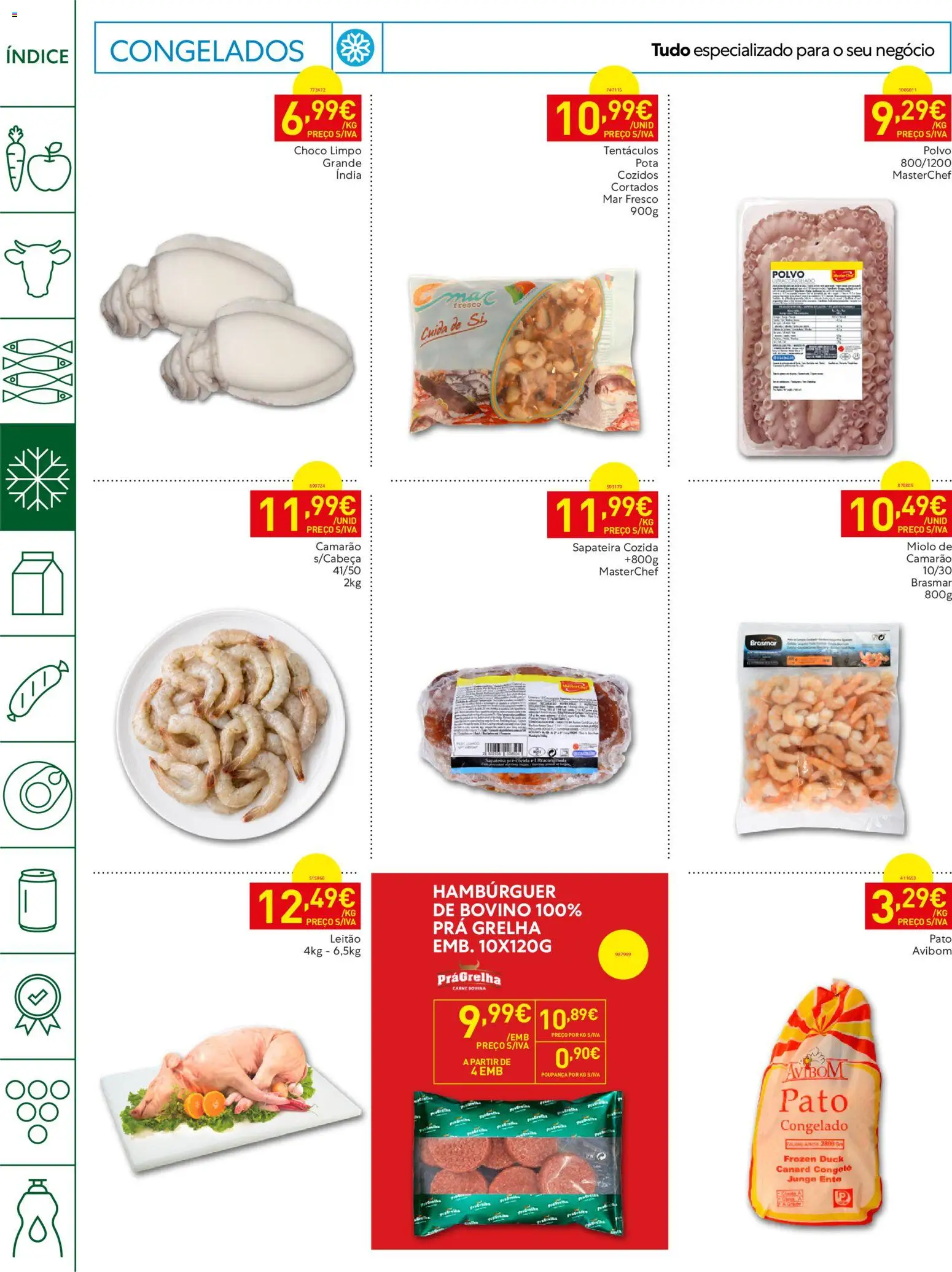 Recheio Horeca │ válido de 15/09/2026 | Página: 8 | Produtos: Polvo, Camarão, Sapateira, Carne