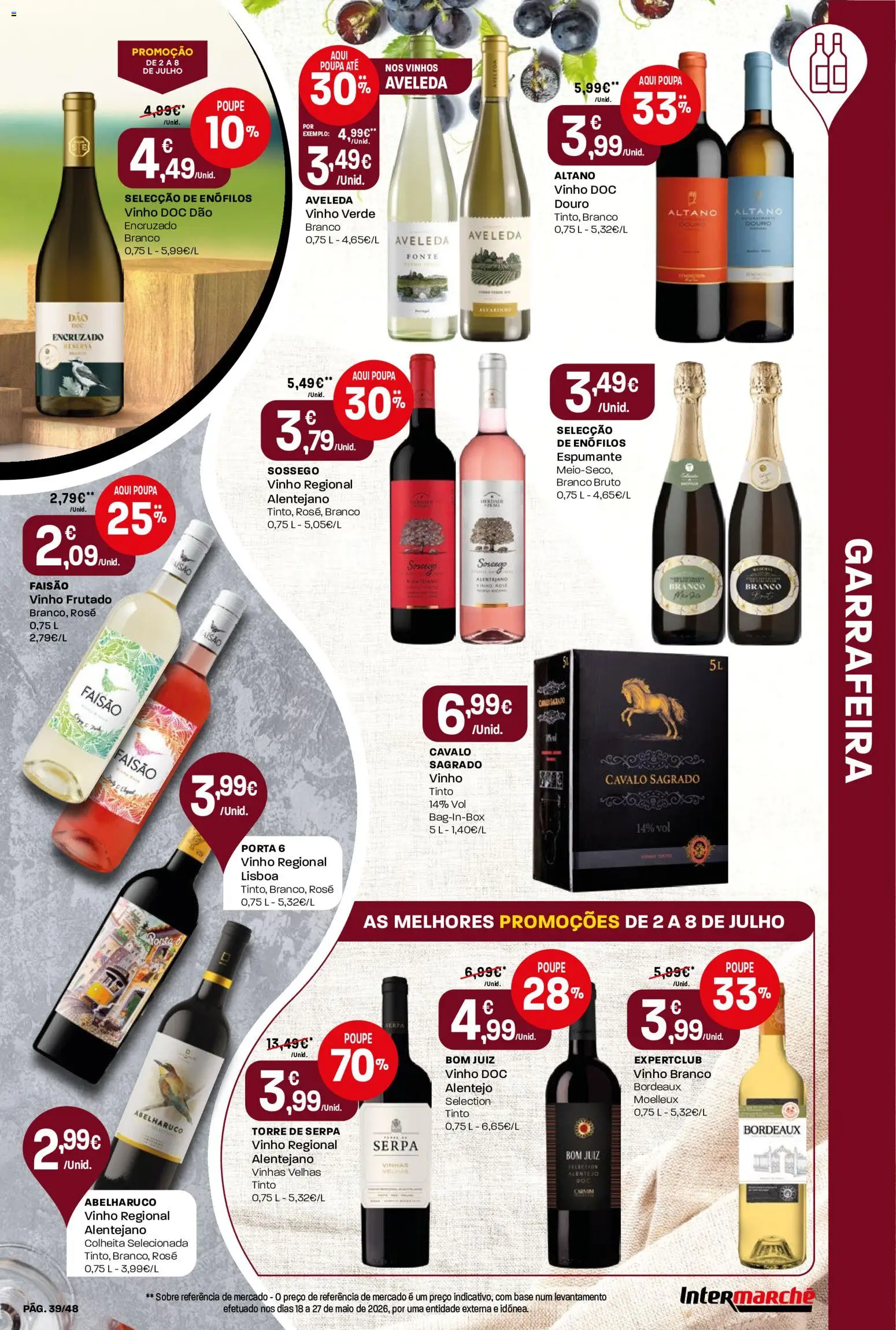Intermarché folheto │ válido de 02/07/2026 | Página: 39 | Produtos: Porta, Espumante, Base, Vinho