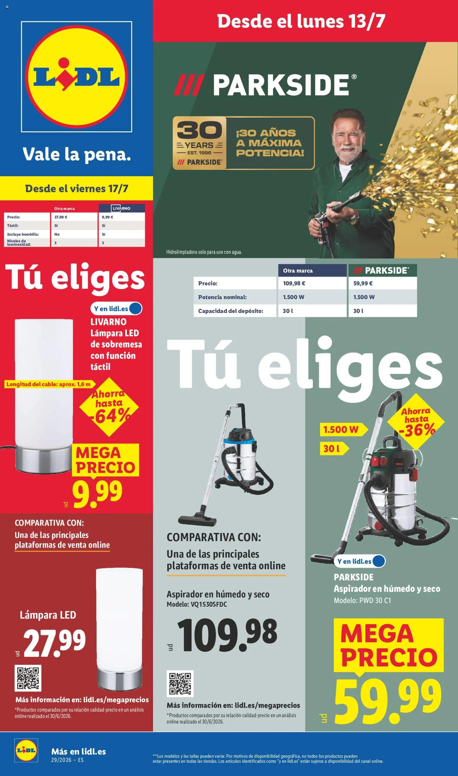 Lidl folleto de bazar │ válido desde el 13/07/2026 | Página: 1