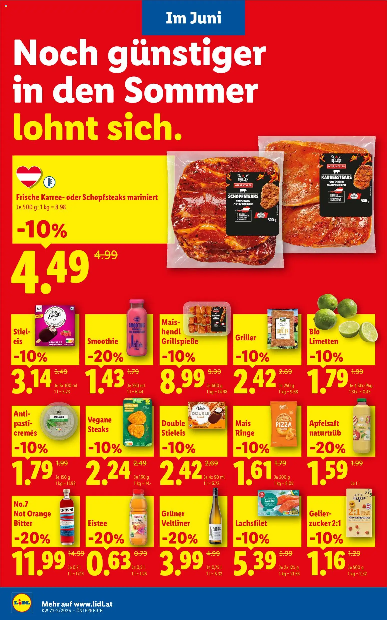 Lidl - Flugblatt gültig ab 03.06.2026 | Seite: 2 | Produkte: Zucker, Planche de surf, Pizza