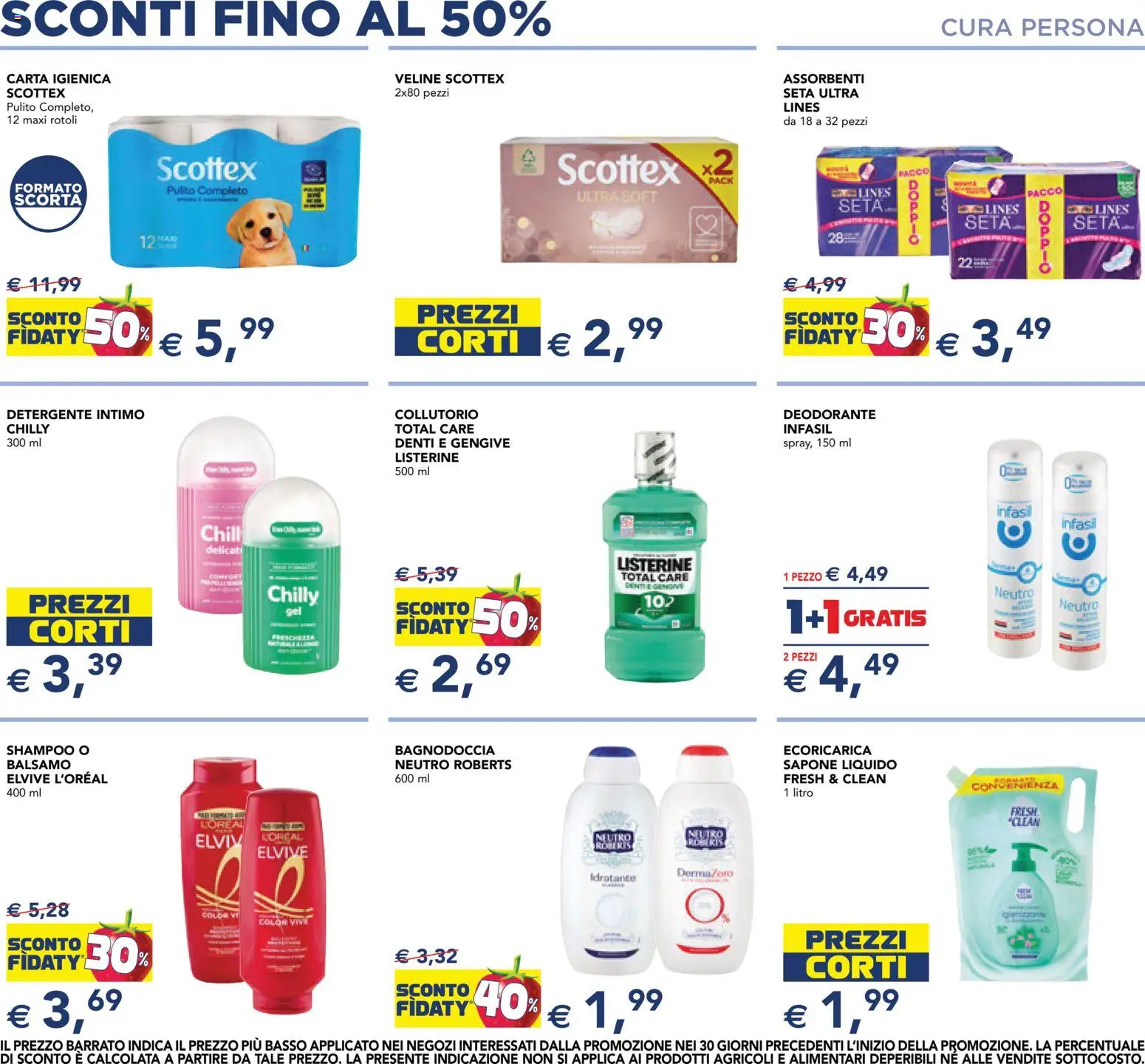 Volantino Esselunga S del 07/10/2026 | Pagina: 15 | Prodotti: Balsamo, Detergente intimo, Basso, Assorbenti