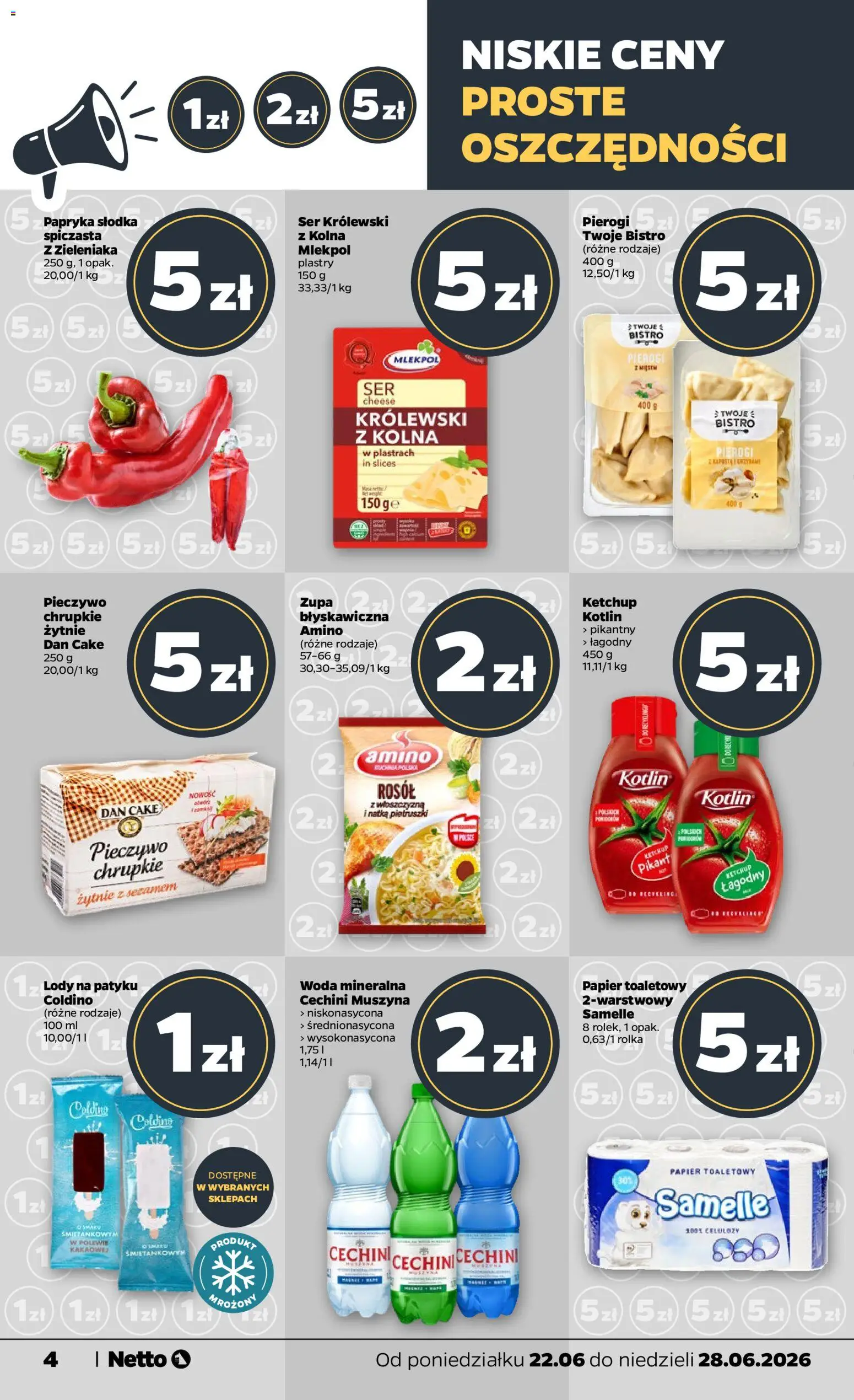 Netto gazetka od poniedziałku spożywcza od 22.06.2026 | Strona: 4